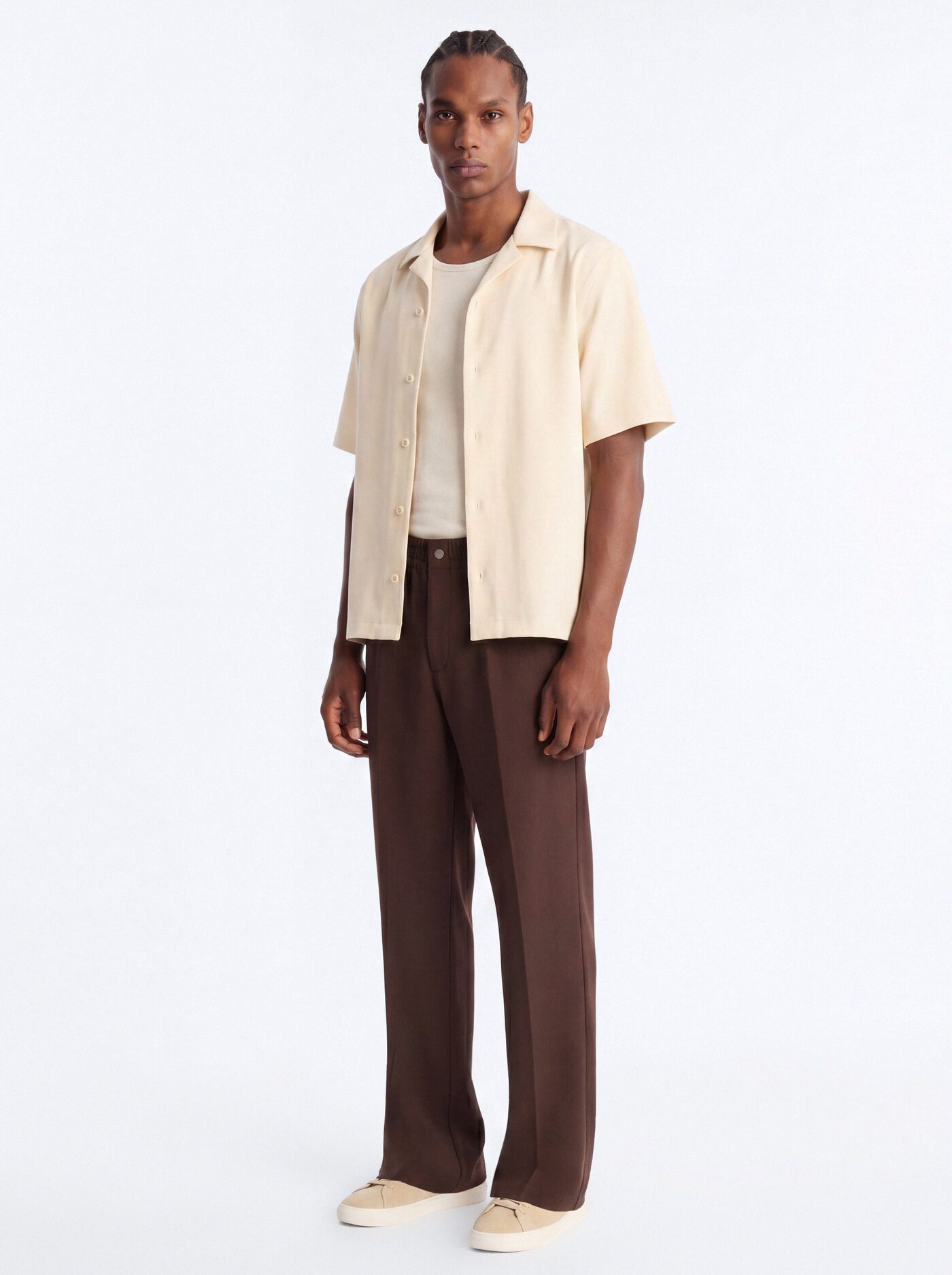 Modern Essential Relaxed Trouser - Chocolate