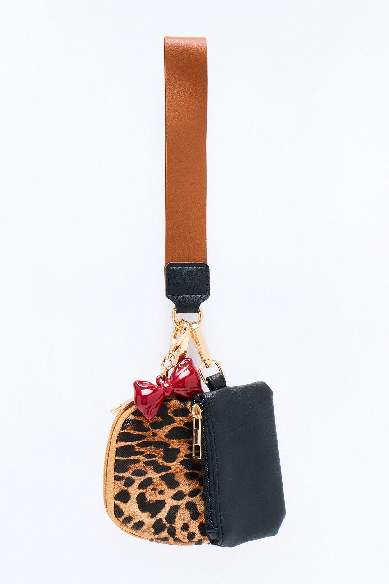 Wildcat Faux Leather 2 Piece Wallet Set - Leopard