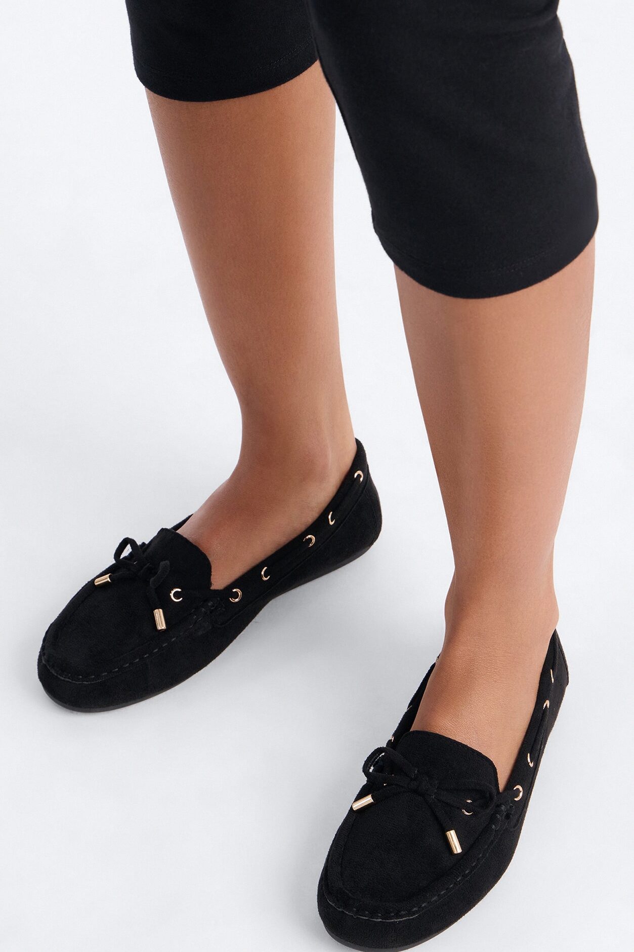 Madeline Slip On Loafers - Black