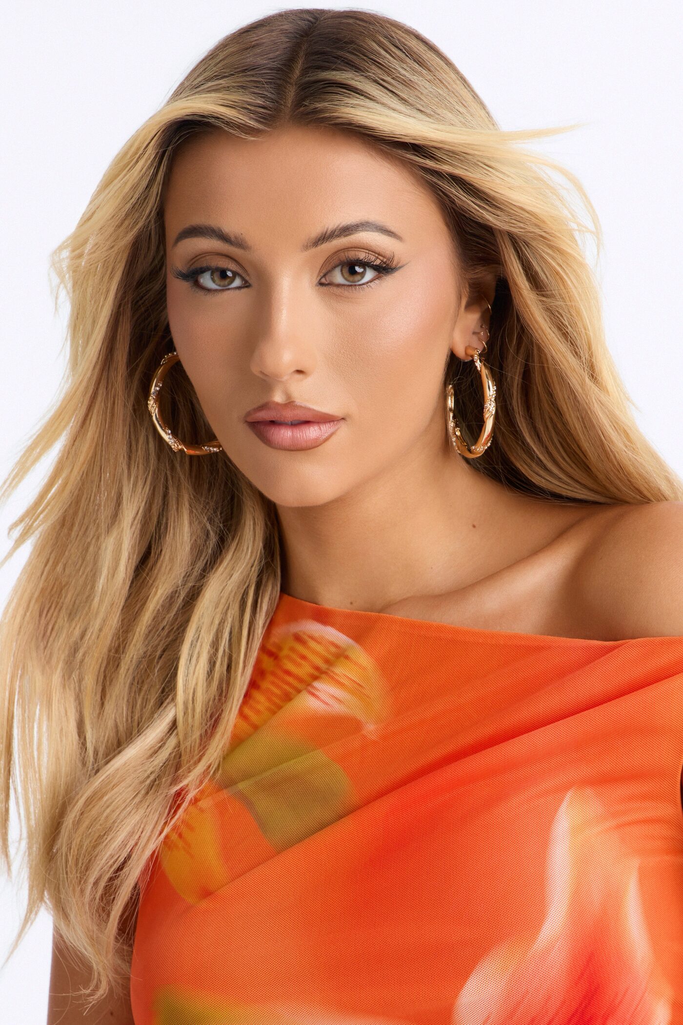Touch Of Radiance Hoop Earrings - Gold