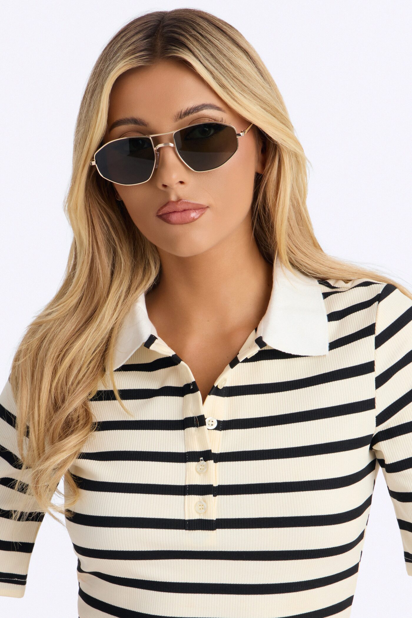 More Or Less Sunglasses - Gold/combo