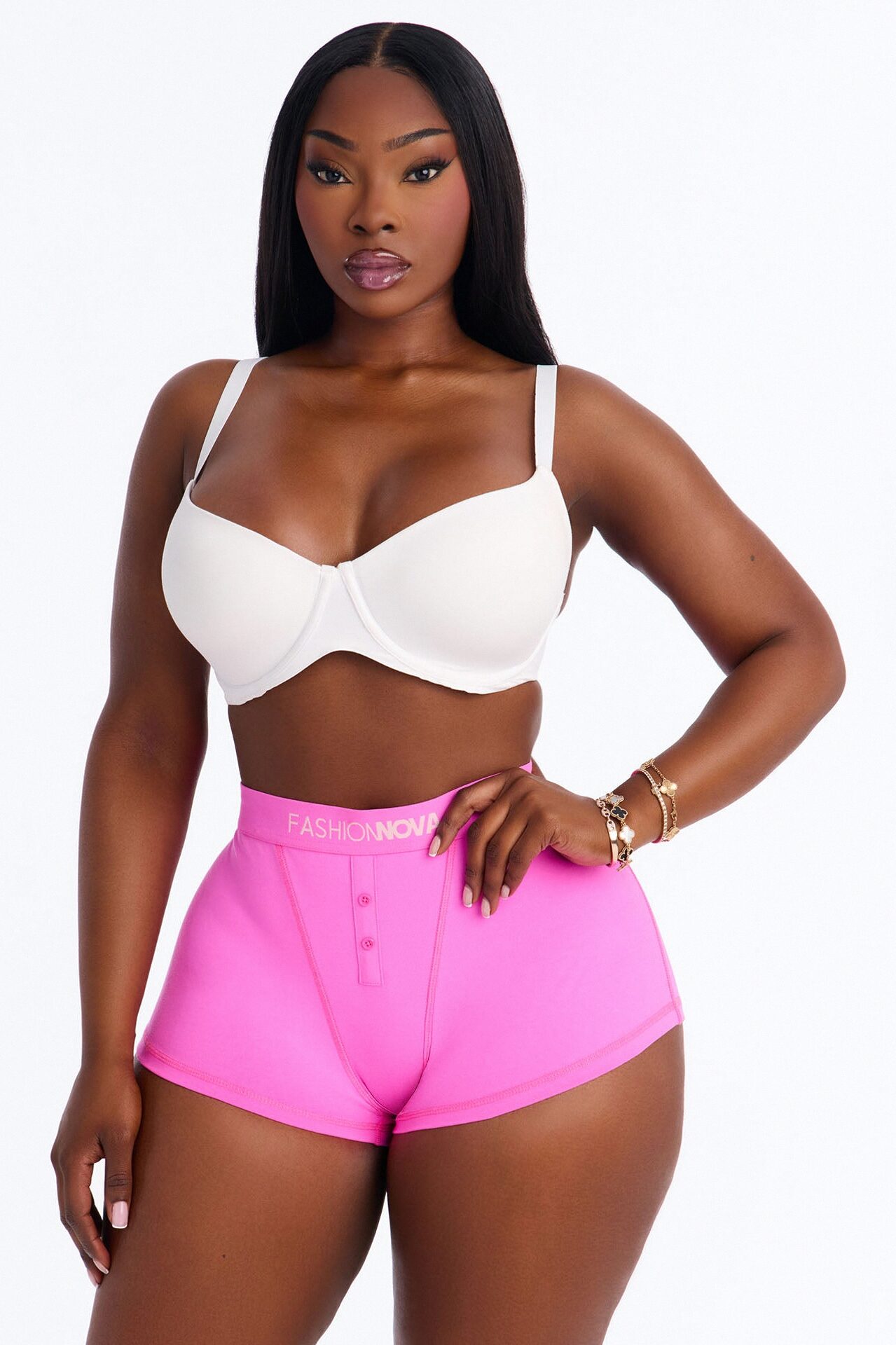 FN Mood Cotton Boyshort - Fuchsia
