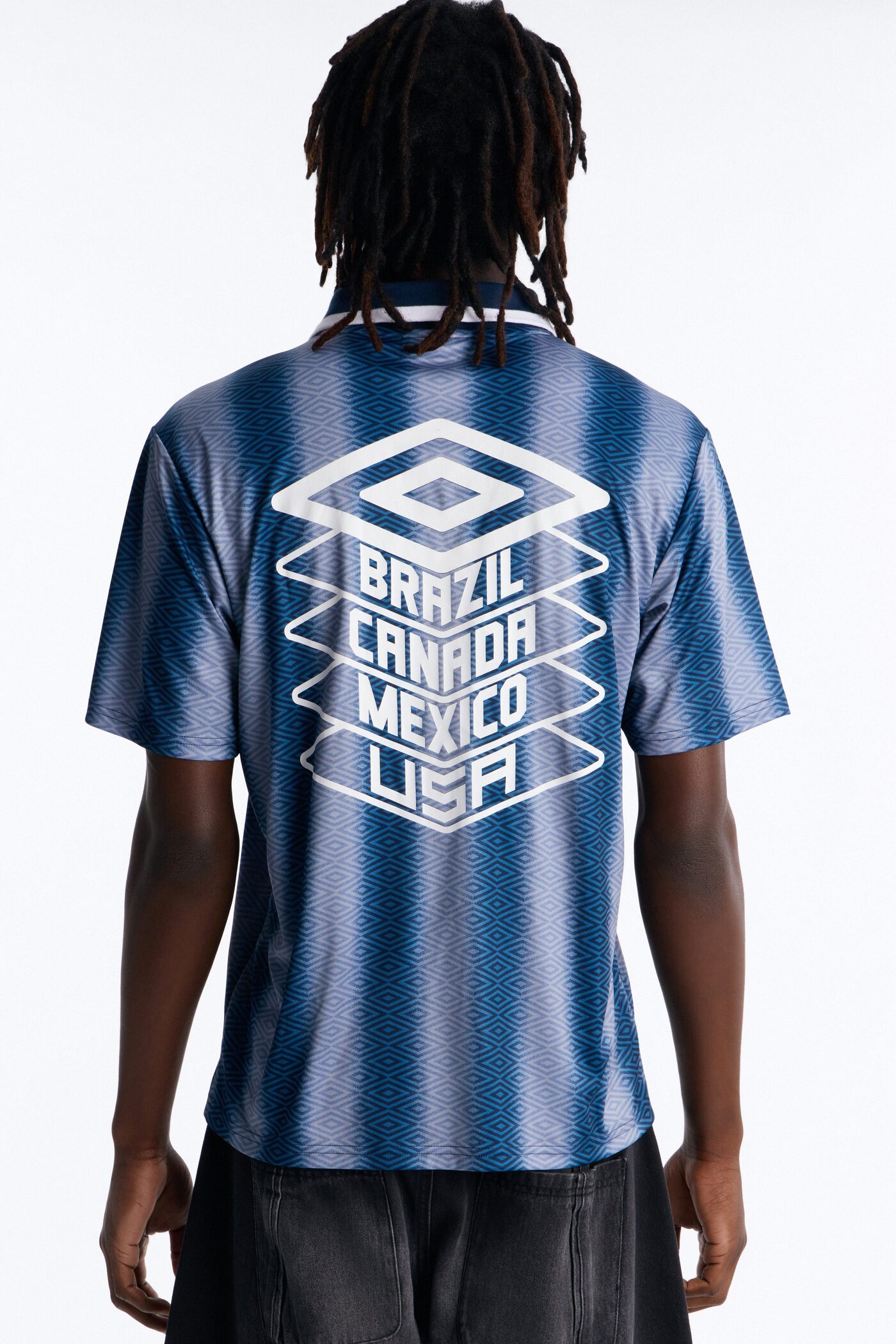 Umbro International Collar Soccer Jersey - Navy