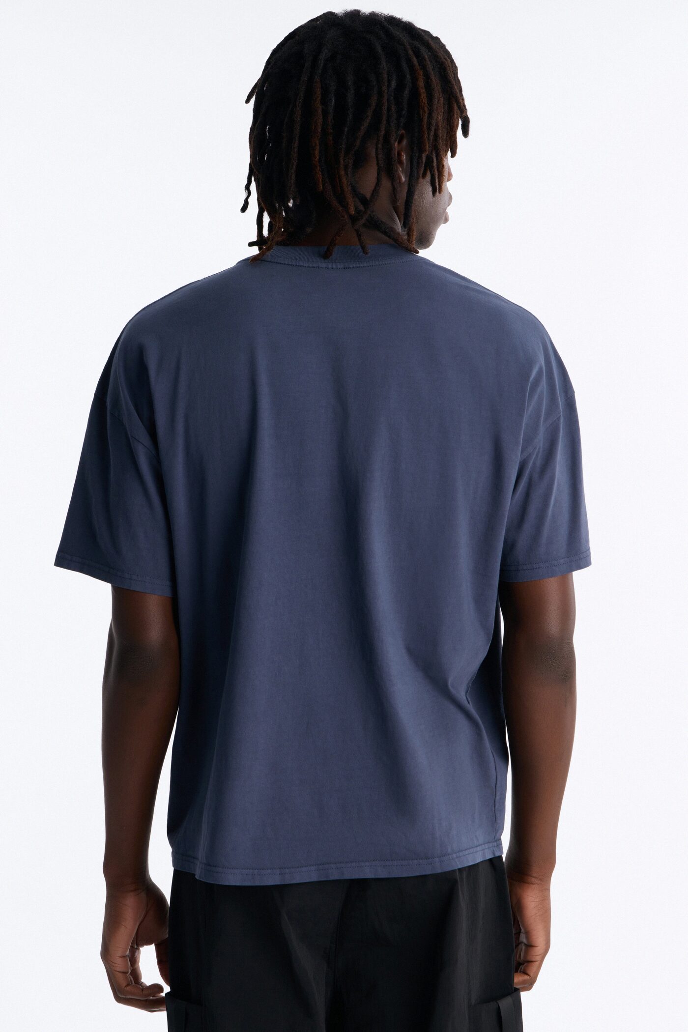 Bless Dreams Oversized Short Sleeve Tee - Navy