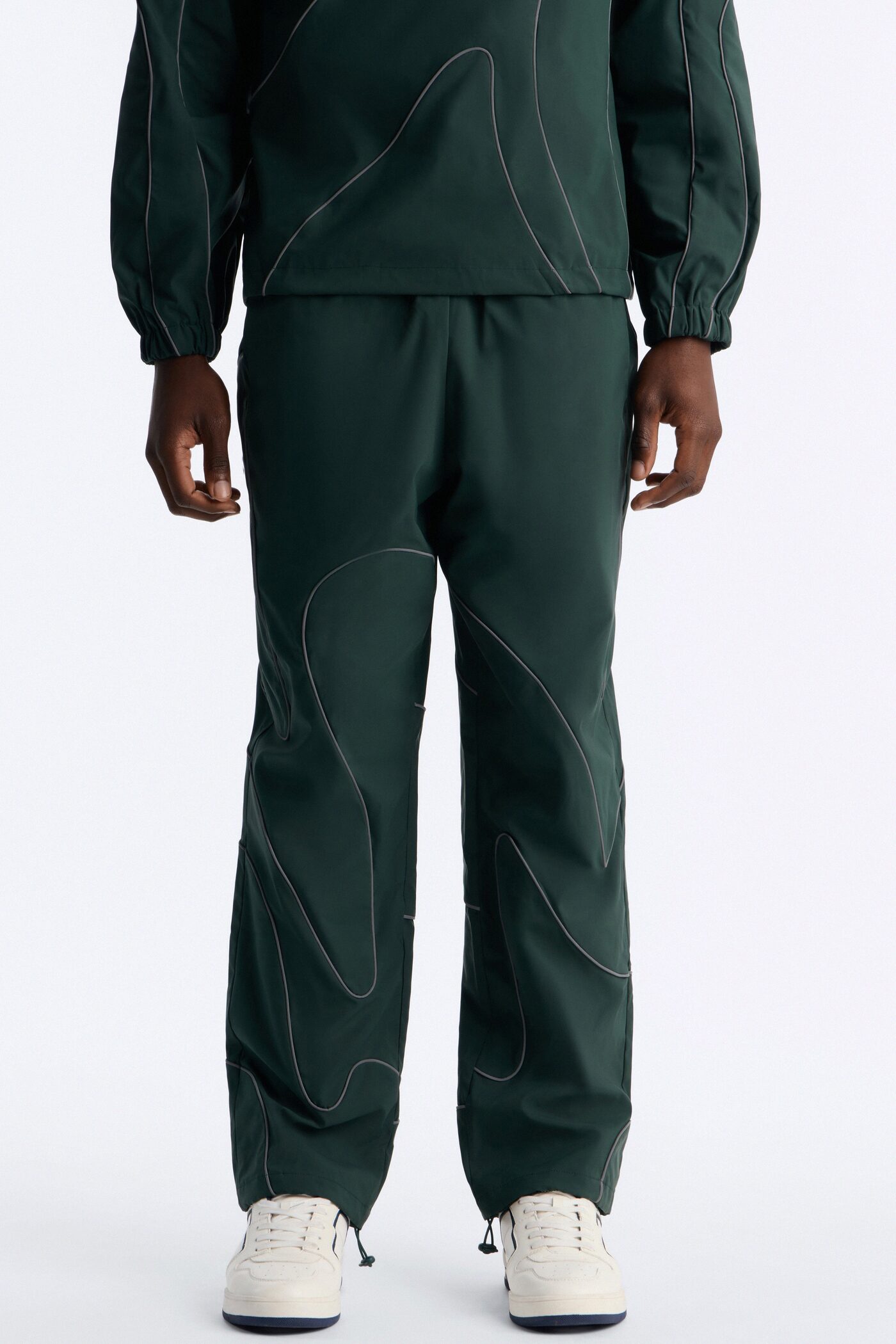 Straight Futuristic Mode Track Pant - Hunter Green