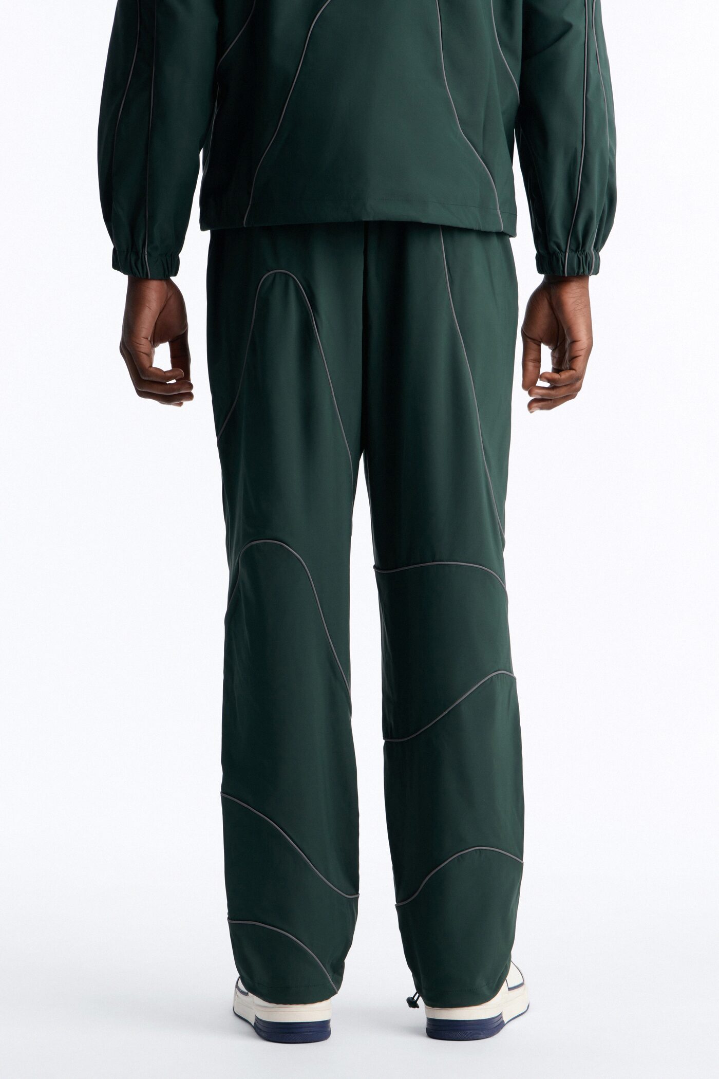 Straight Futuristic Mode Track Pant - Hunter Green
