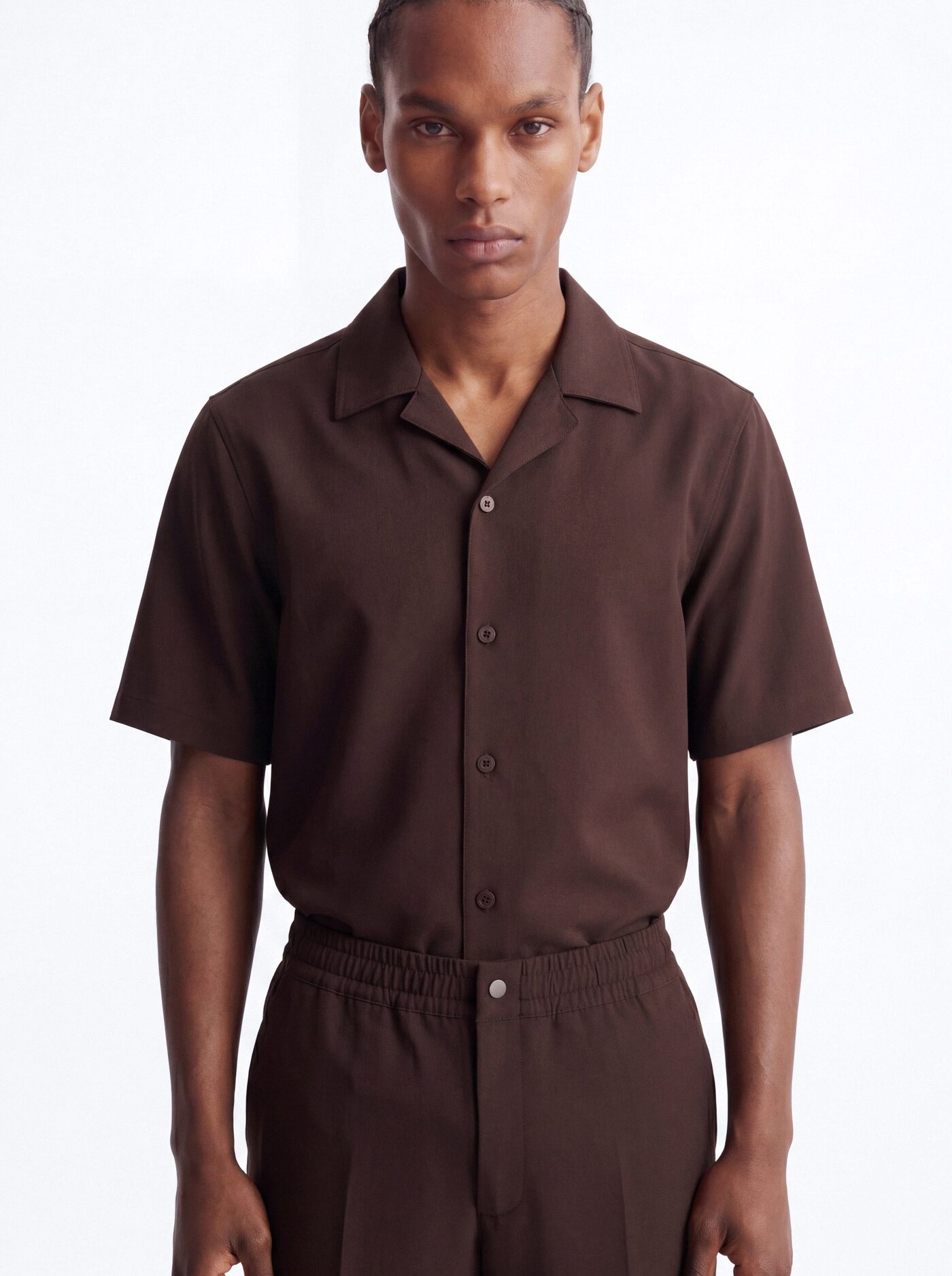 Modern Essential Slim Trouser - Chocolate