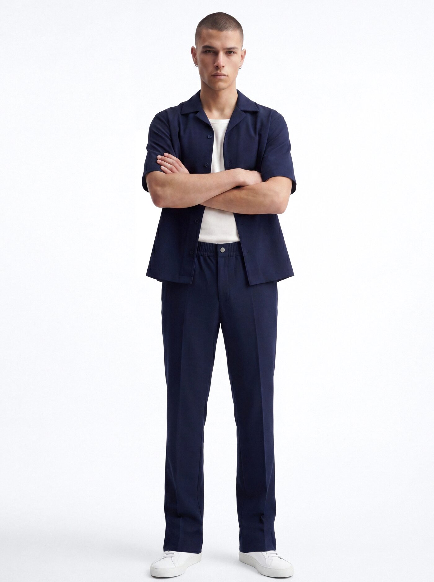 Modern Essential Slim Trouser - Navy