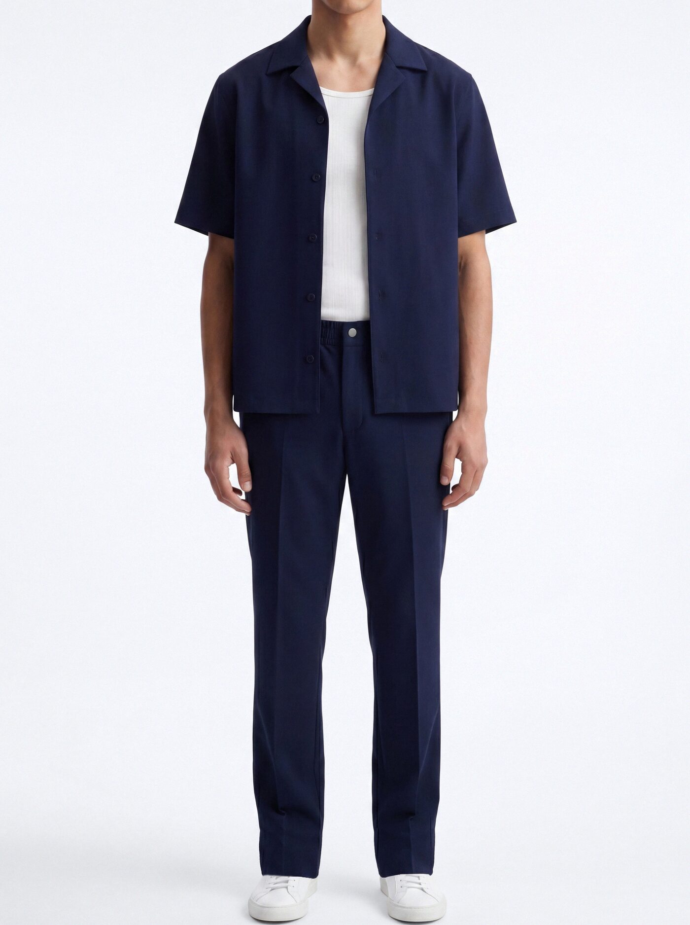 Modern Essential Slim Trouser - Navy