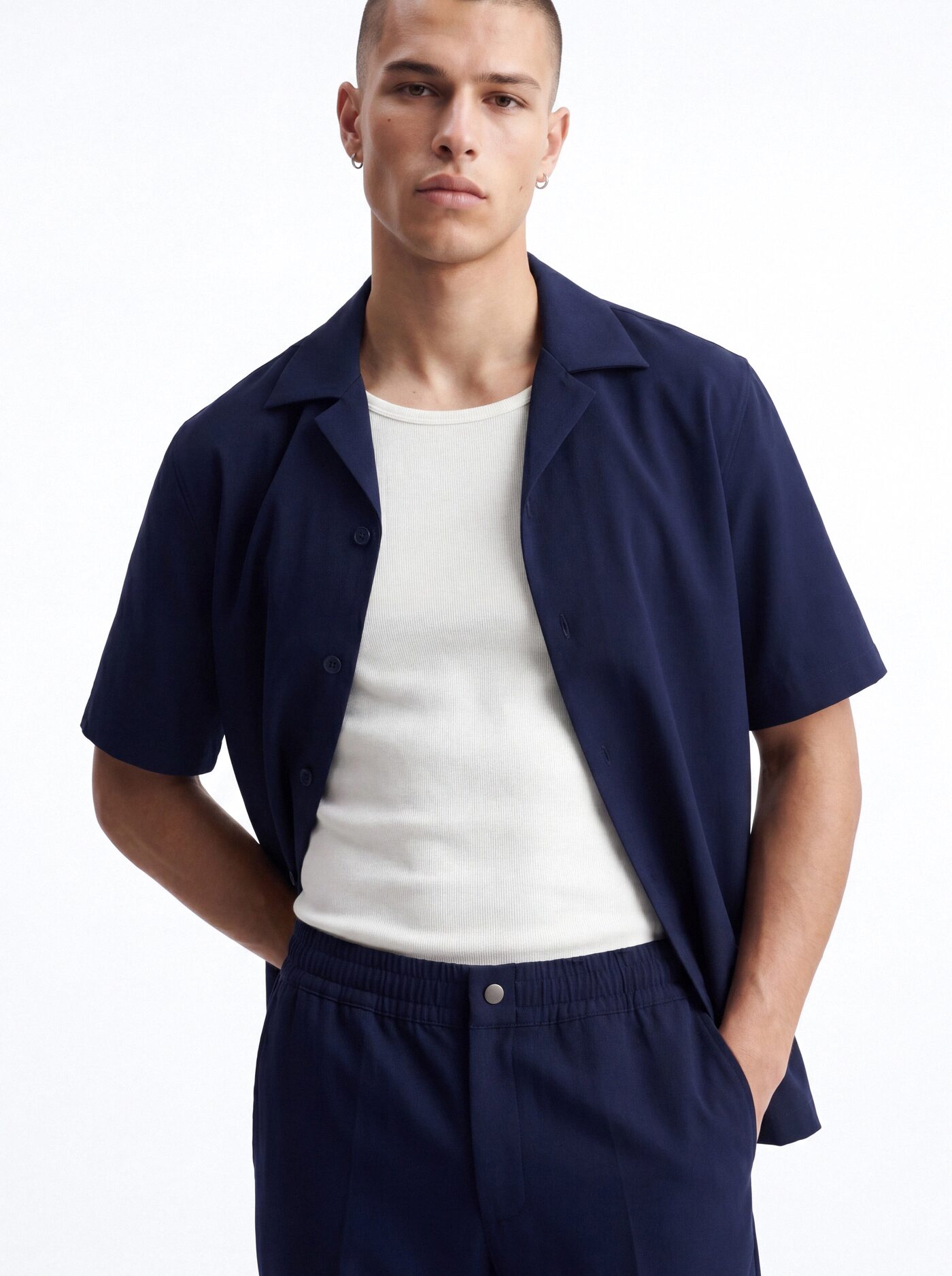 Modern Essential Slim Trouser - Navy