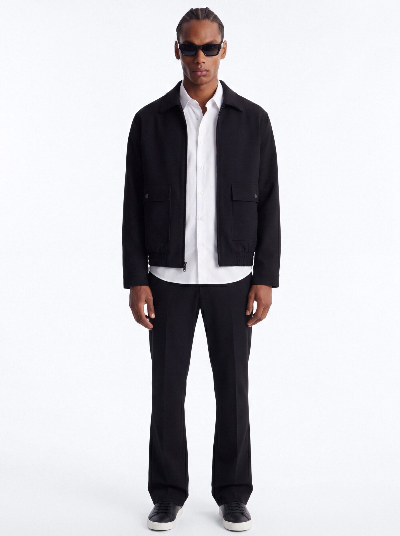 Modern Essential Straight Trouser - Black