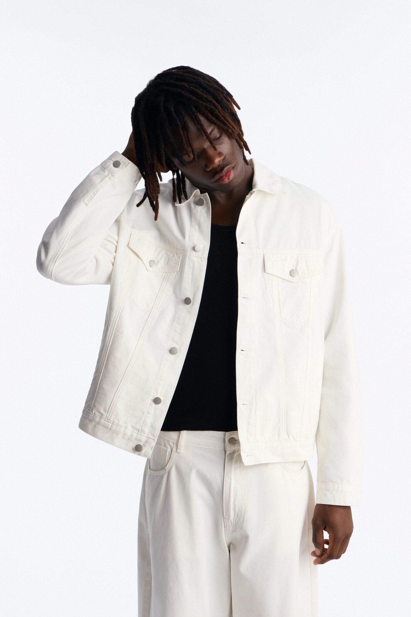 Coast Oversized Trucker Denim Jacket - Off White