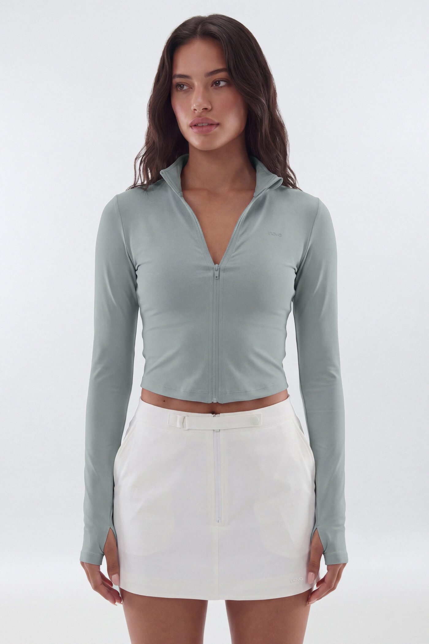 CloudForm™ Long Sleeve Full Zip Jacket - Steel