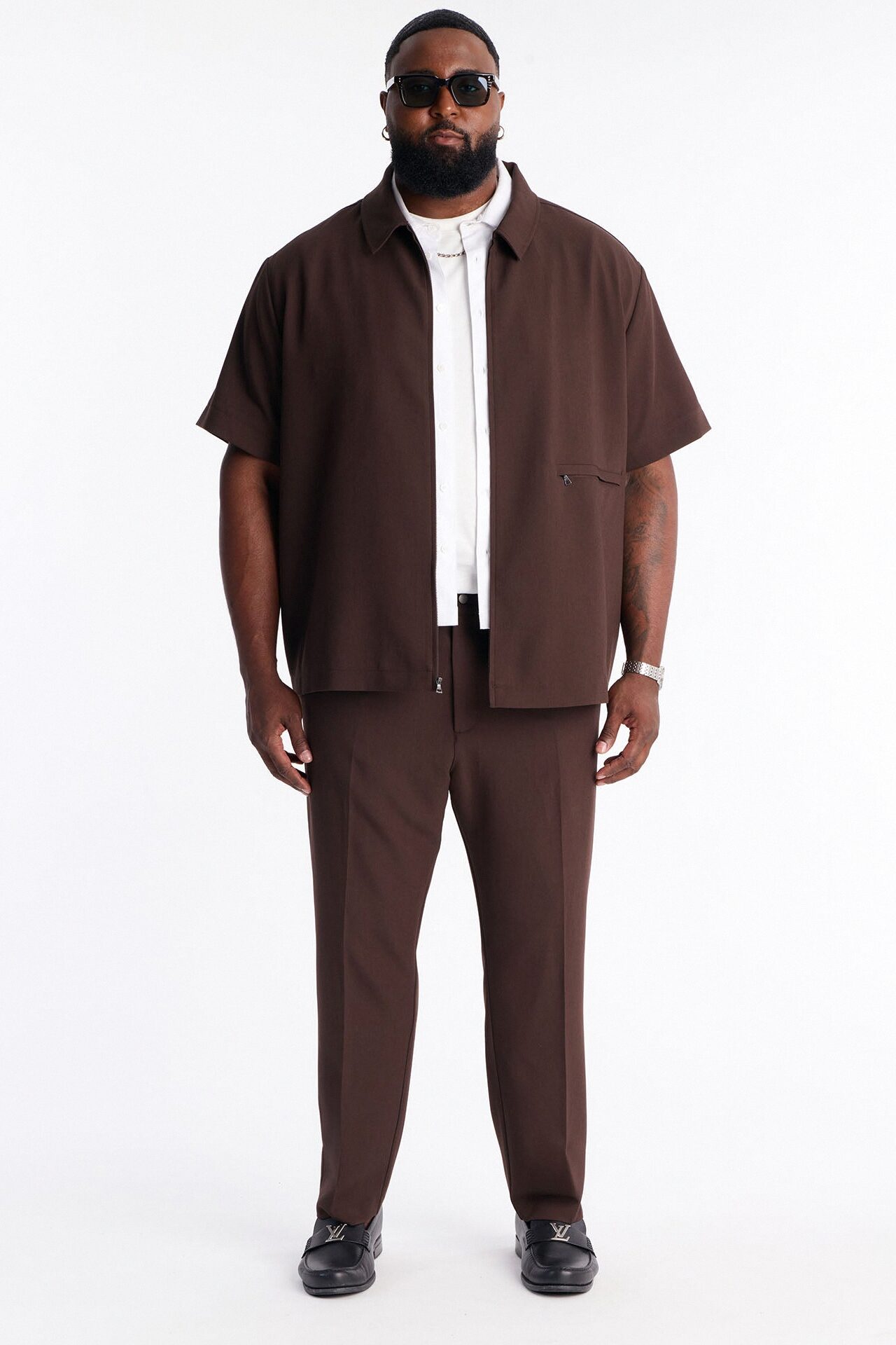 Modern Essential Slim Trouser - Chocolate