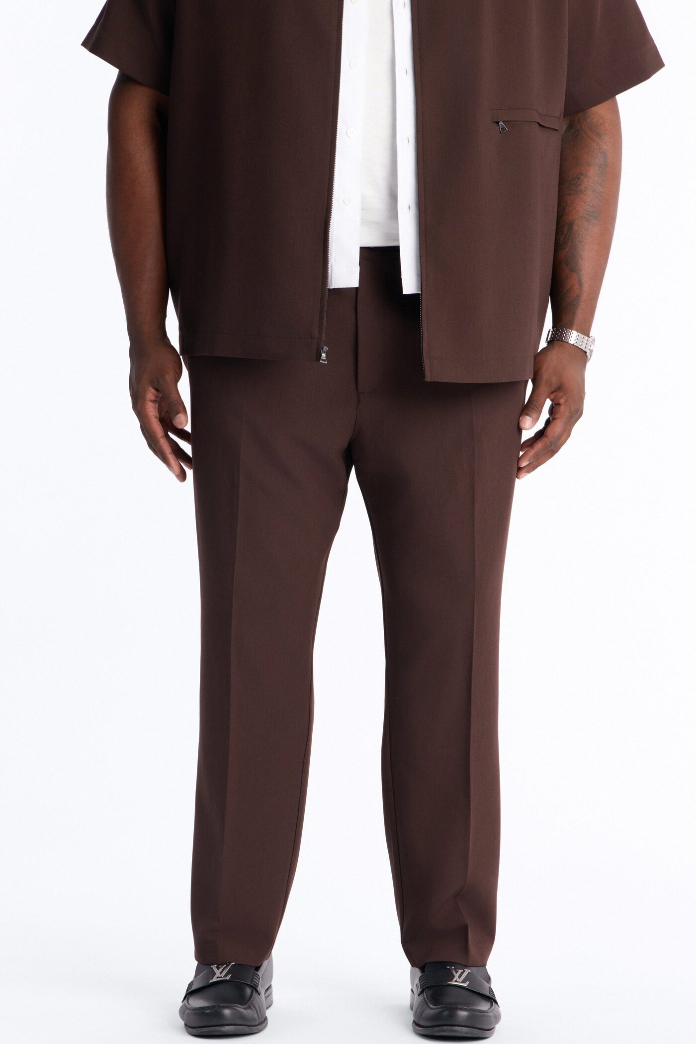 Modern Essential Slim Trouser - Chocolate