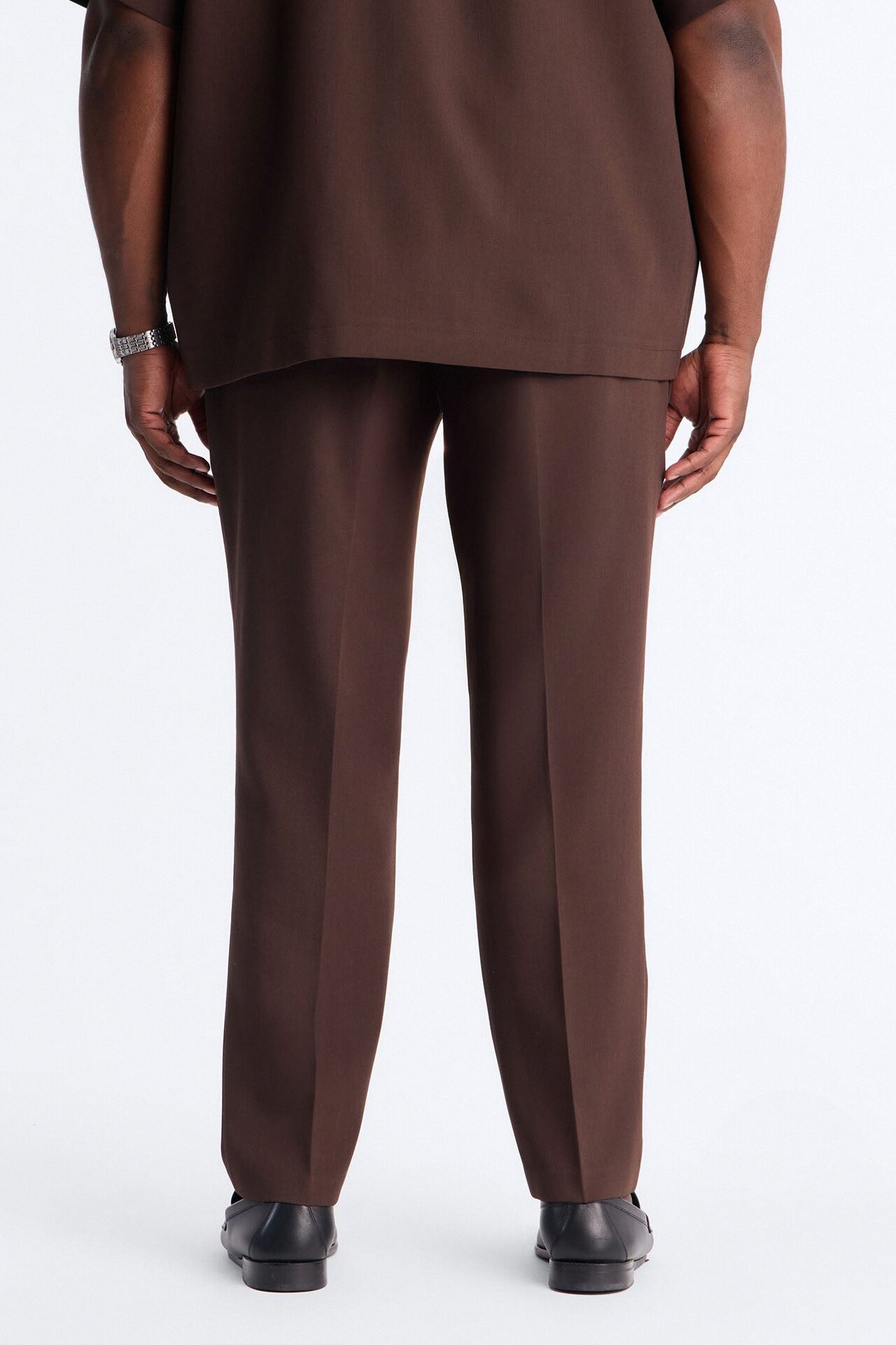 Modern Essential Slim Trouser - Chocolate