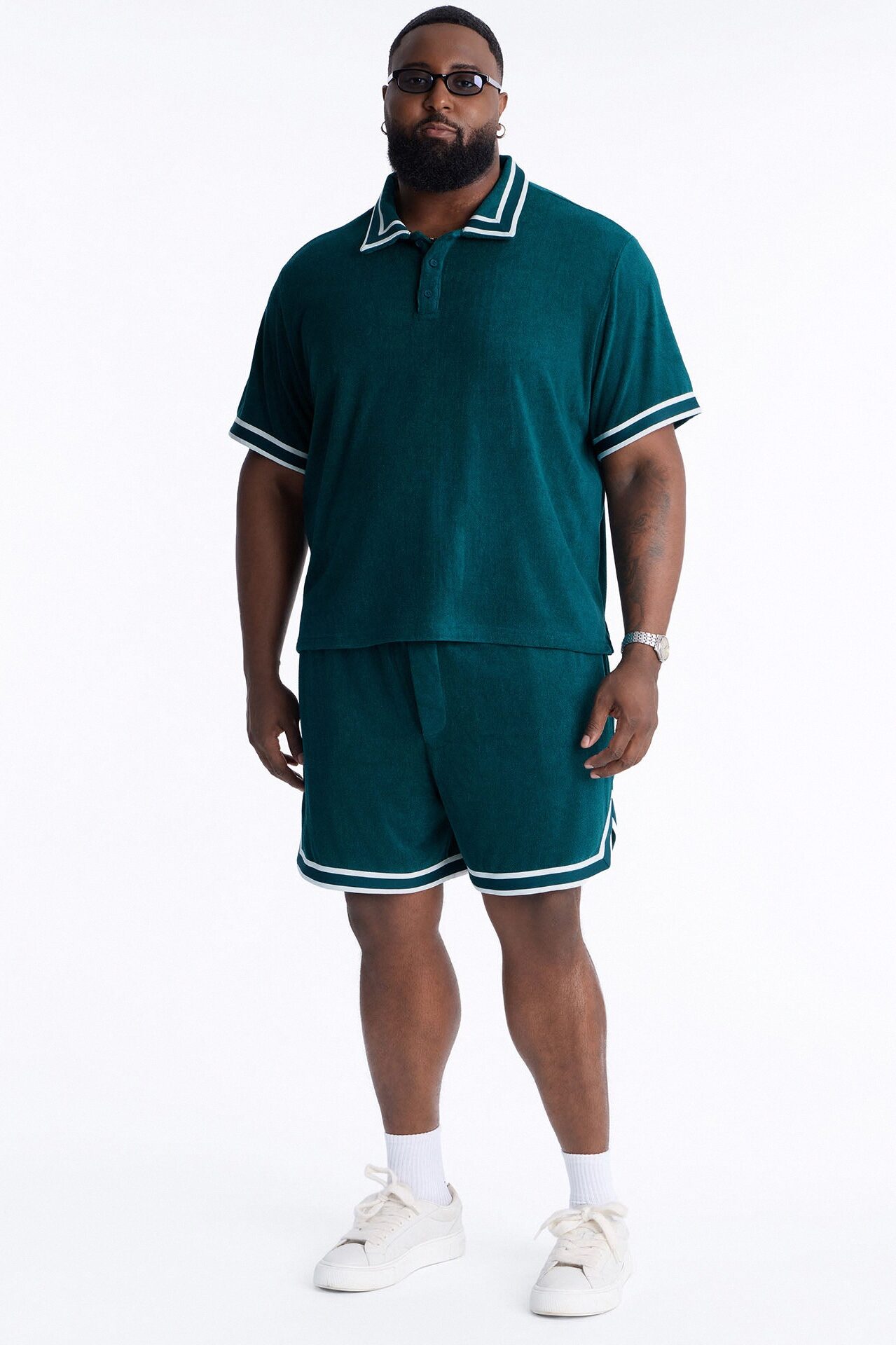 Classic Terry Cloth Polo - Teal
