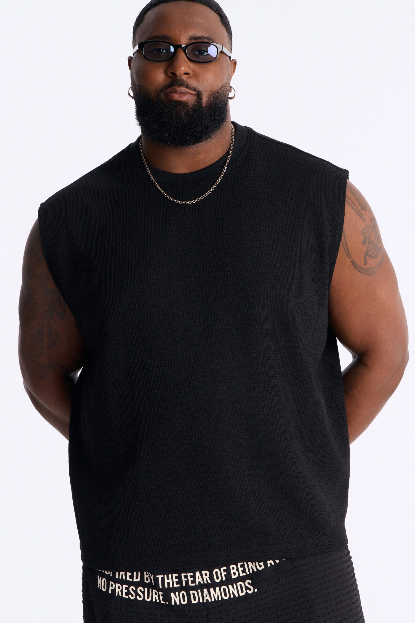 Relaxed Seabreeze By Starlight Sleeveless Tee - Black
