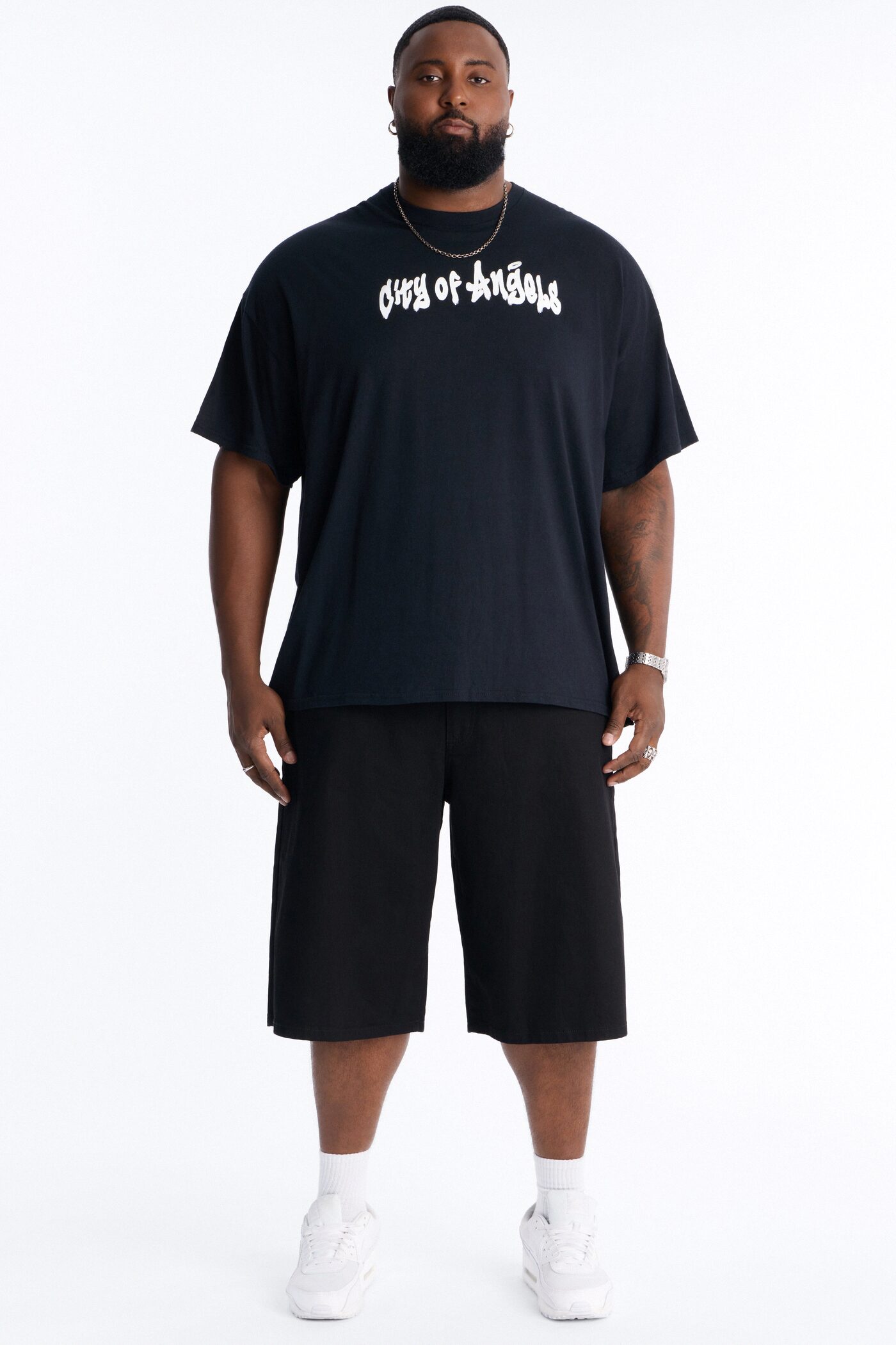 City Of Dreamers Oversized Short Sleeve Tee - Black