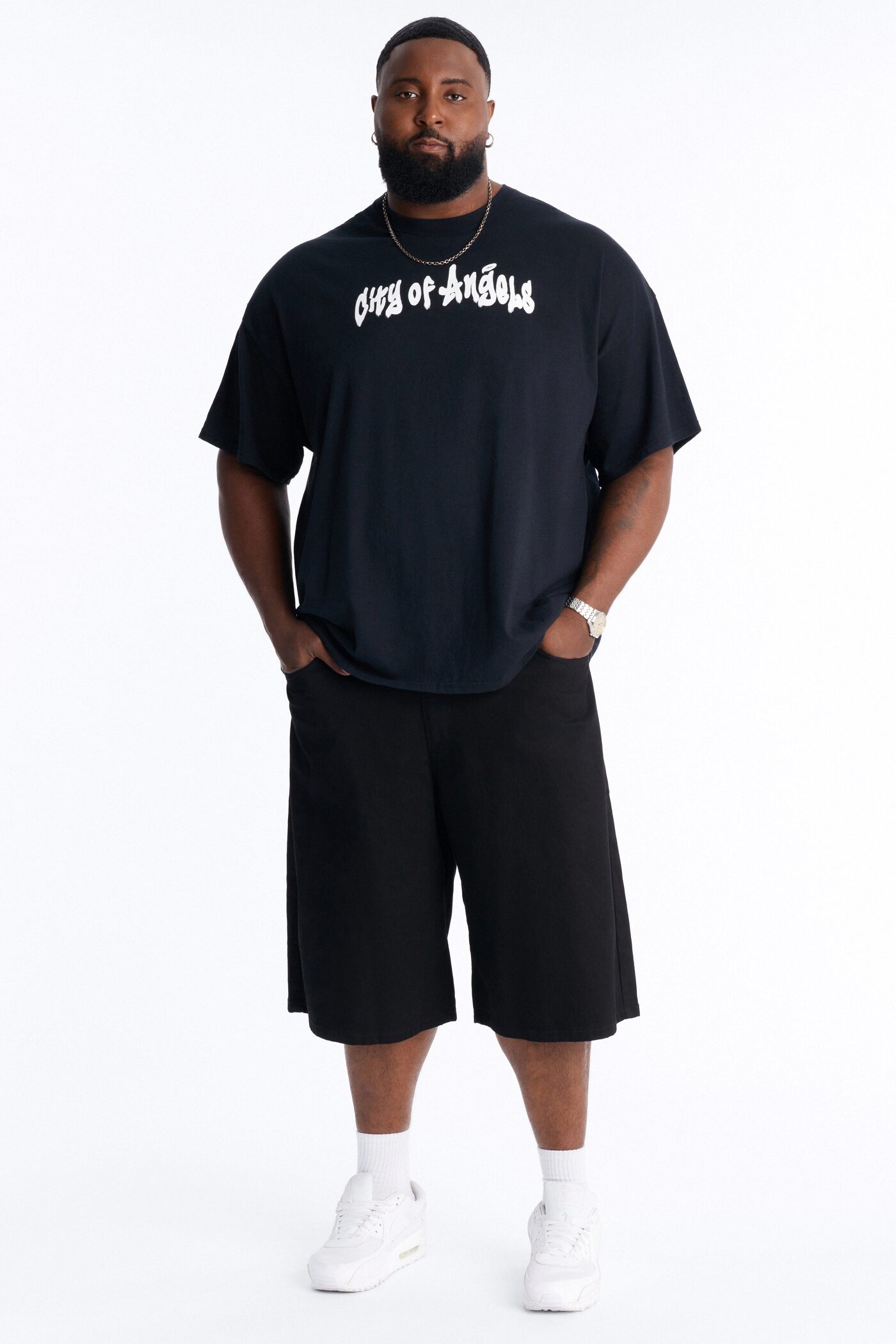 Cornell Baggy Denim Short - Black
