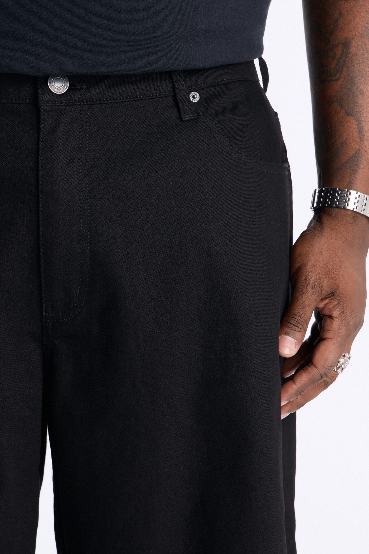 Cornell Baggy Denim Short - Black
