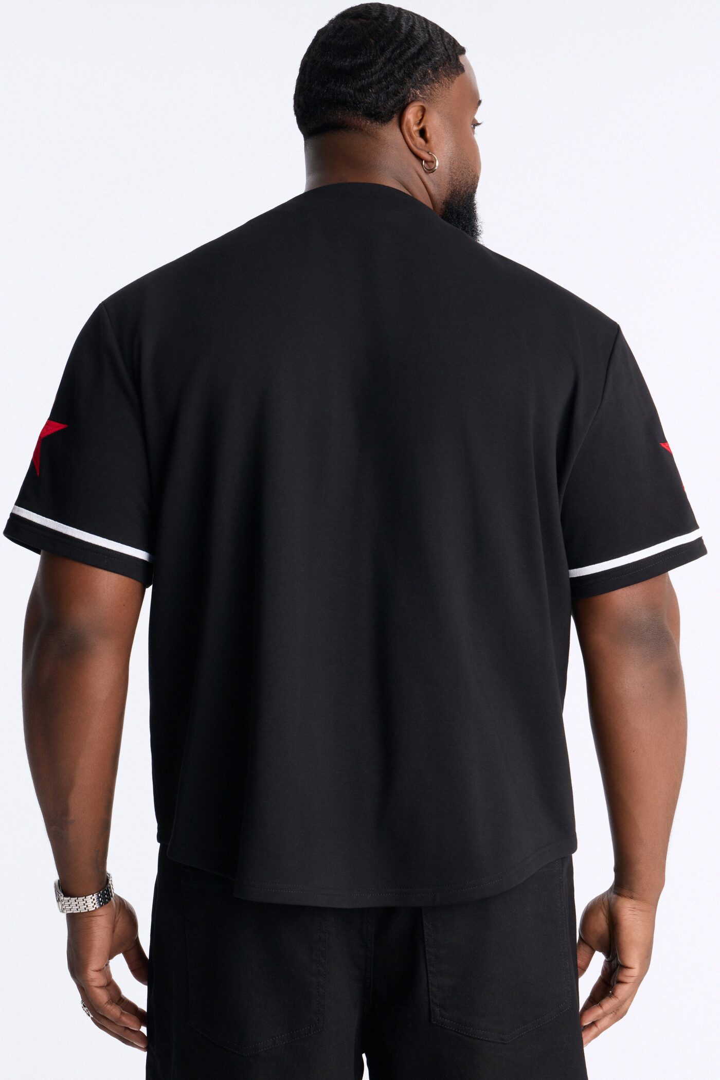GOAT Patch Baseball Jersey - Black