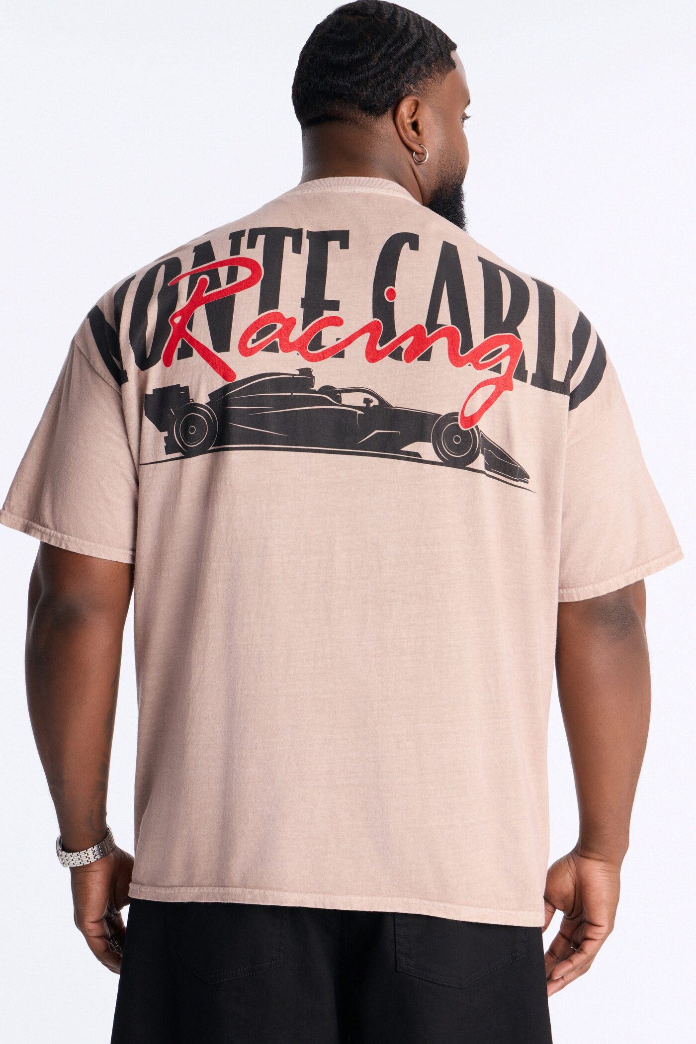 Monte Carlo Racing Boxy Short Sleeve Tee - Taupe