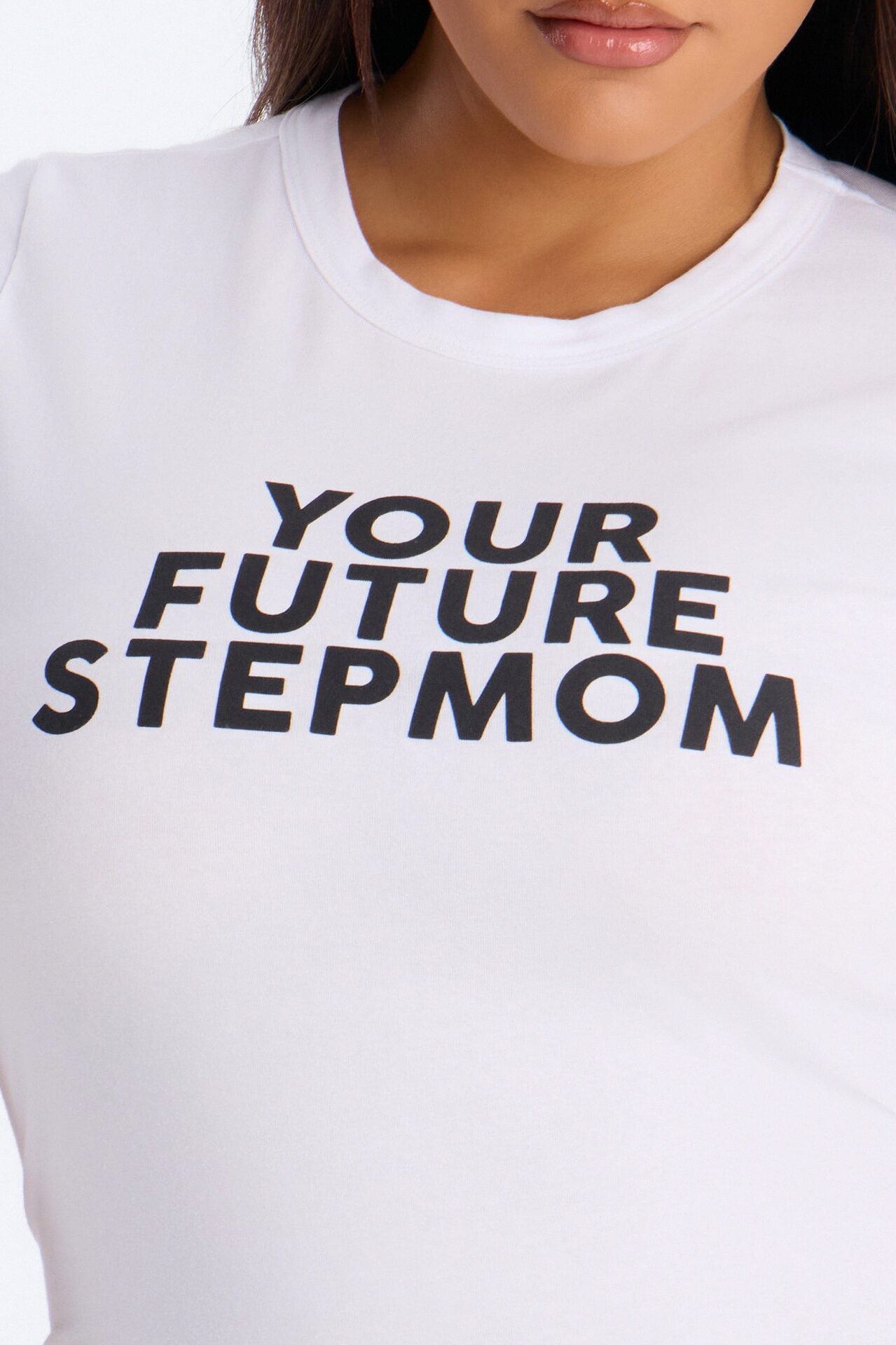 Your Future Step Mom Baby Tee - White