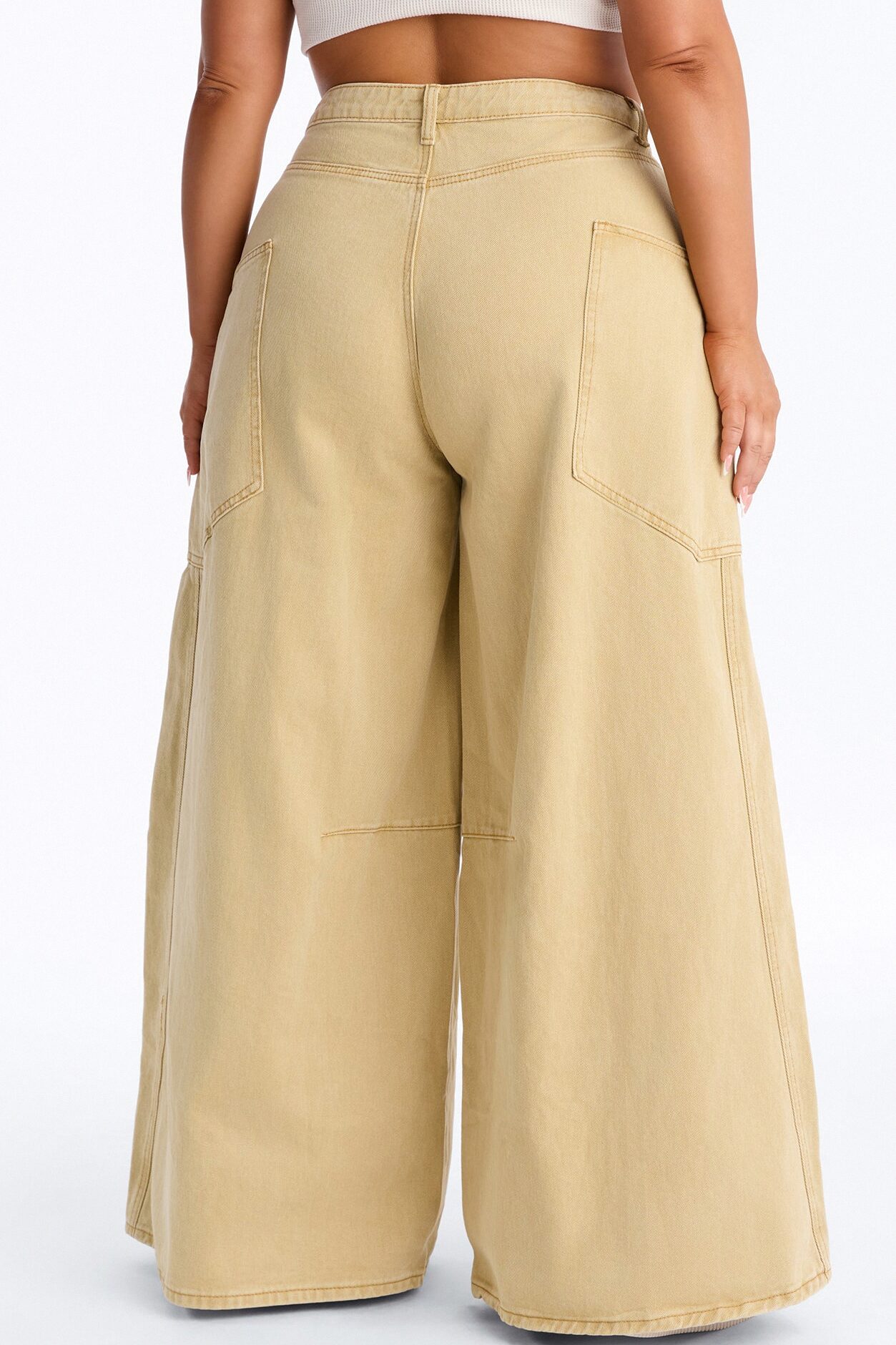 Tenants Wide Leg Barrel Pant - Mustard