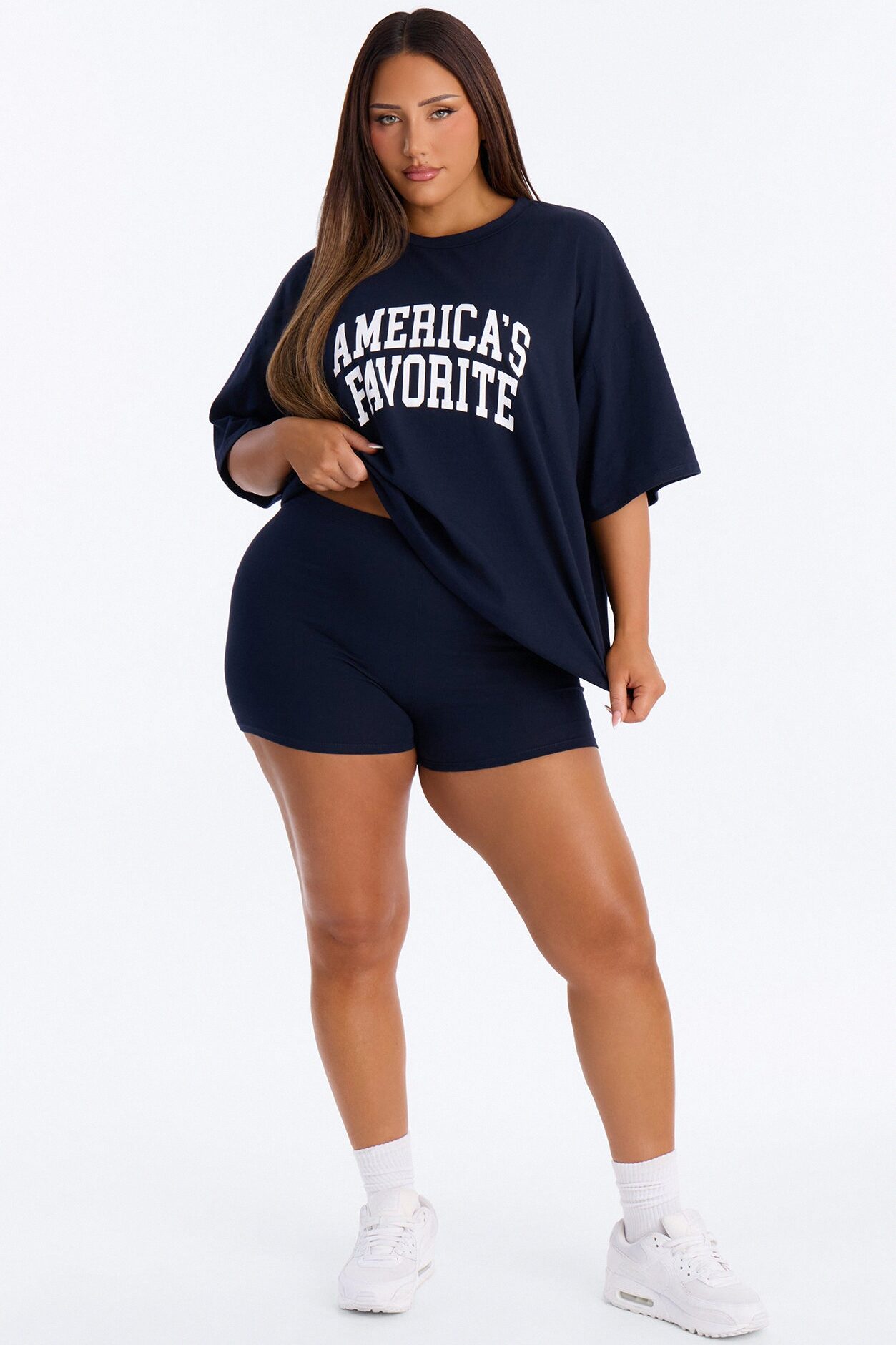 America's Favorite Biker Short Set - Navy