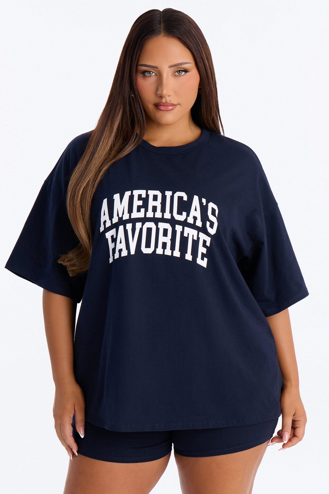 America's Favorite Biker Short Set - Navy