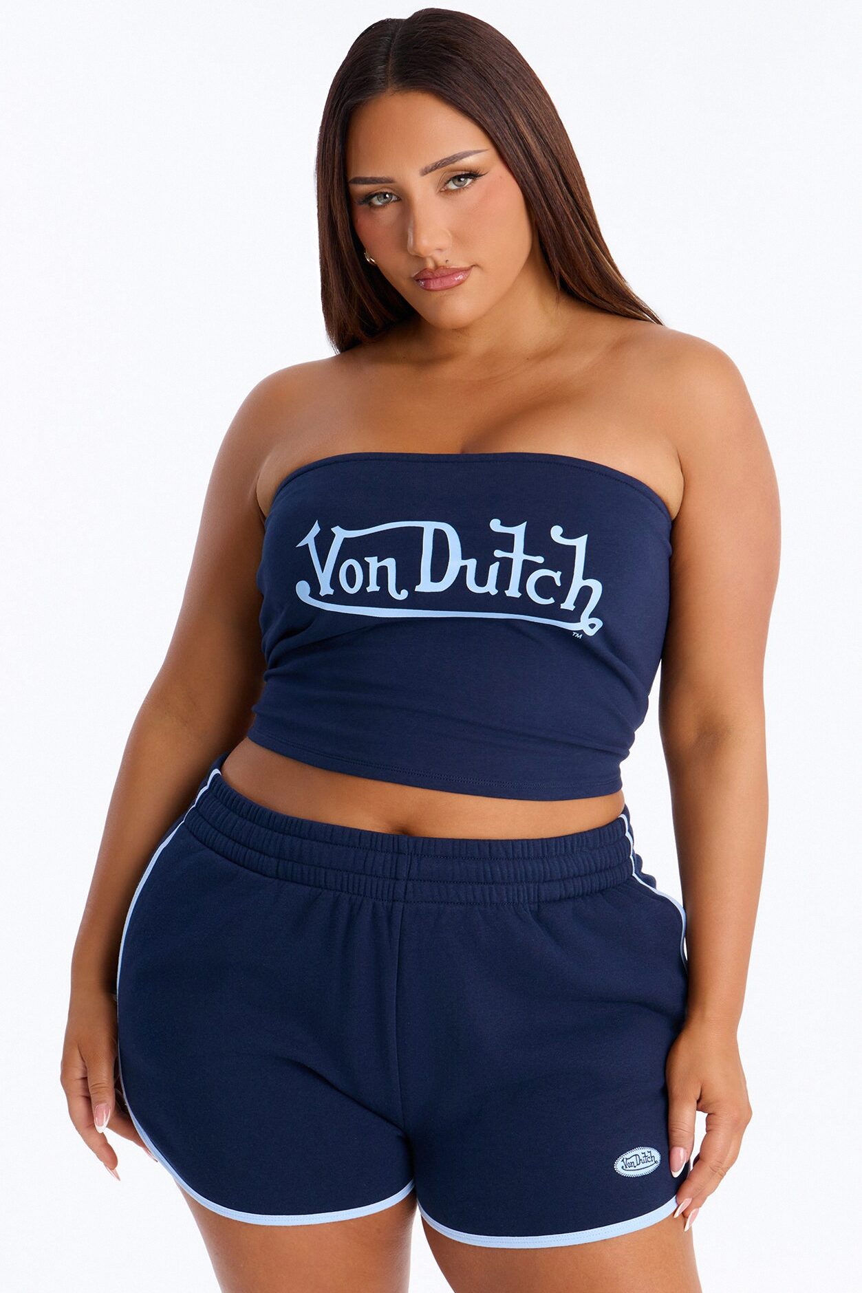 Von Dutch Americana Tube Top - Navy