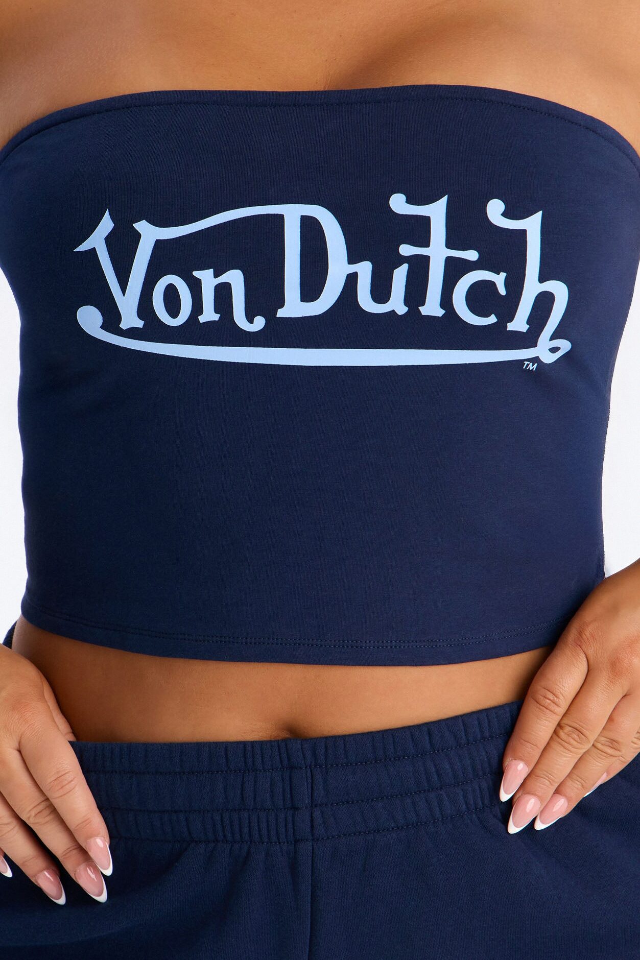 Von Dutch Americana Tube Top - Navy