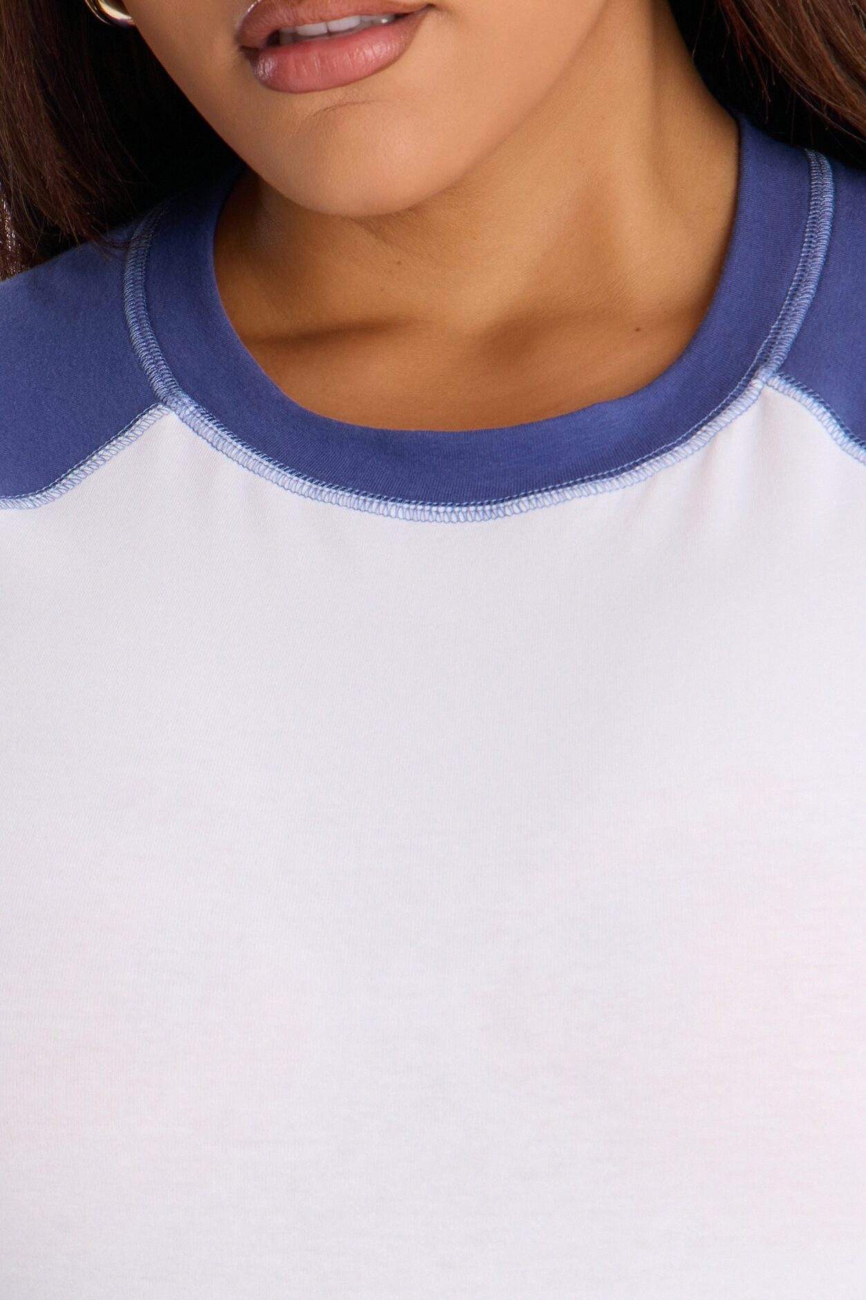 Sweet Pitch Short Sleeve Raglan Bodysuit - Navy/combo