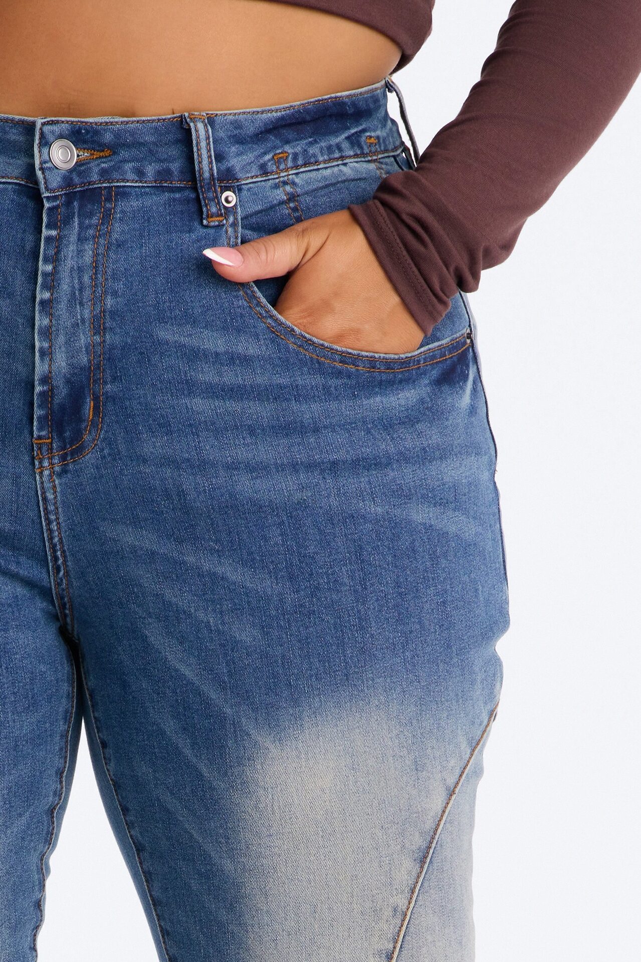 Raleigh Mid Rise Flare Jeans - Dark Wash