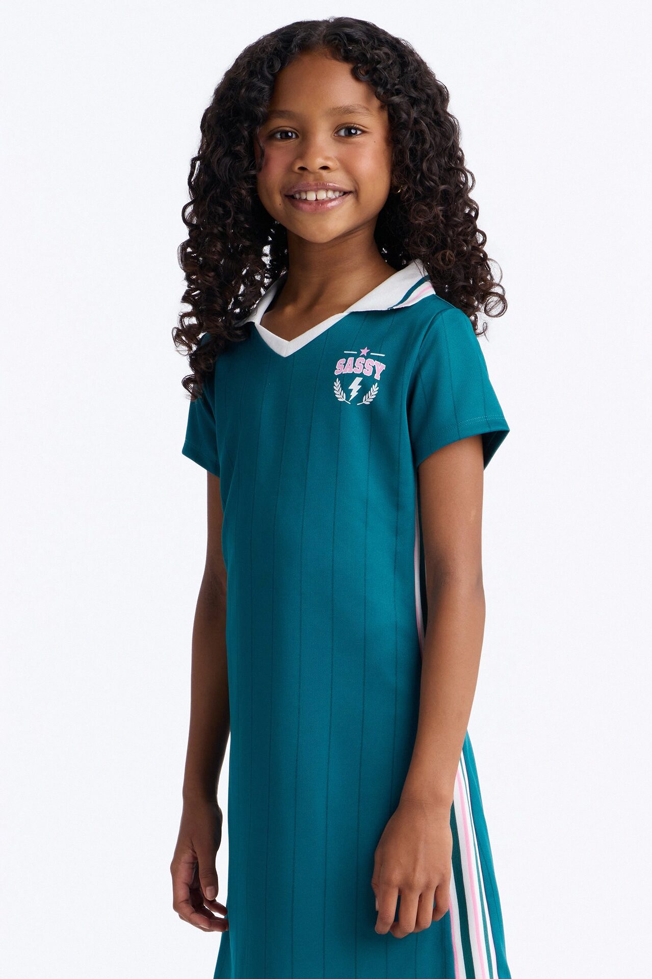 Mini Star Player Active Dress - Hunter Green