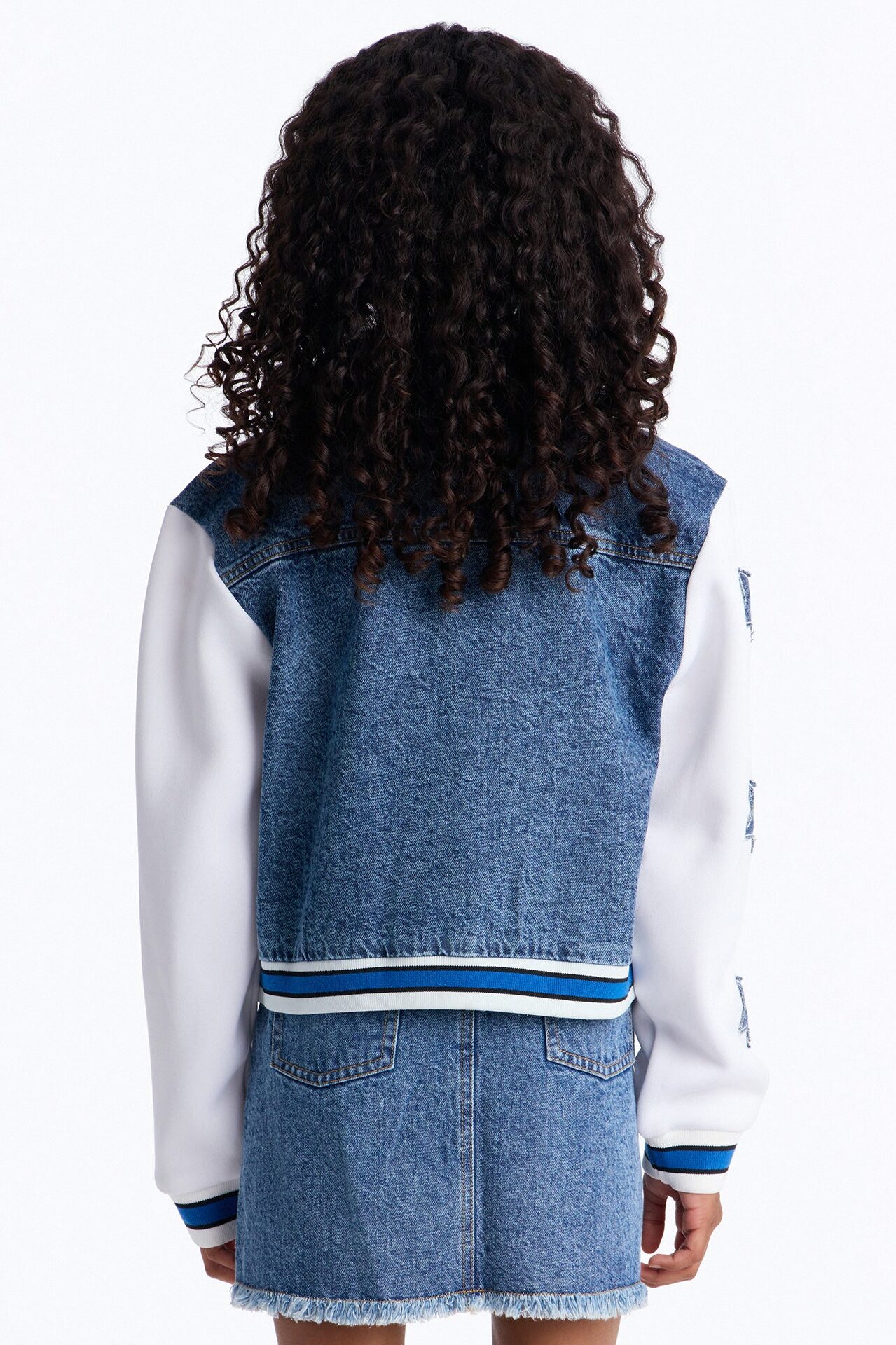 Mini Iconic Girls Only Denim Jacket - Medium Wash
