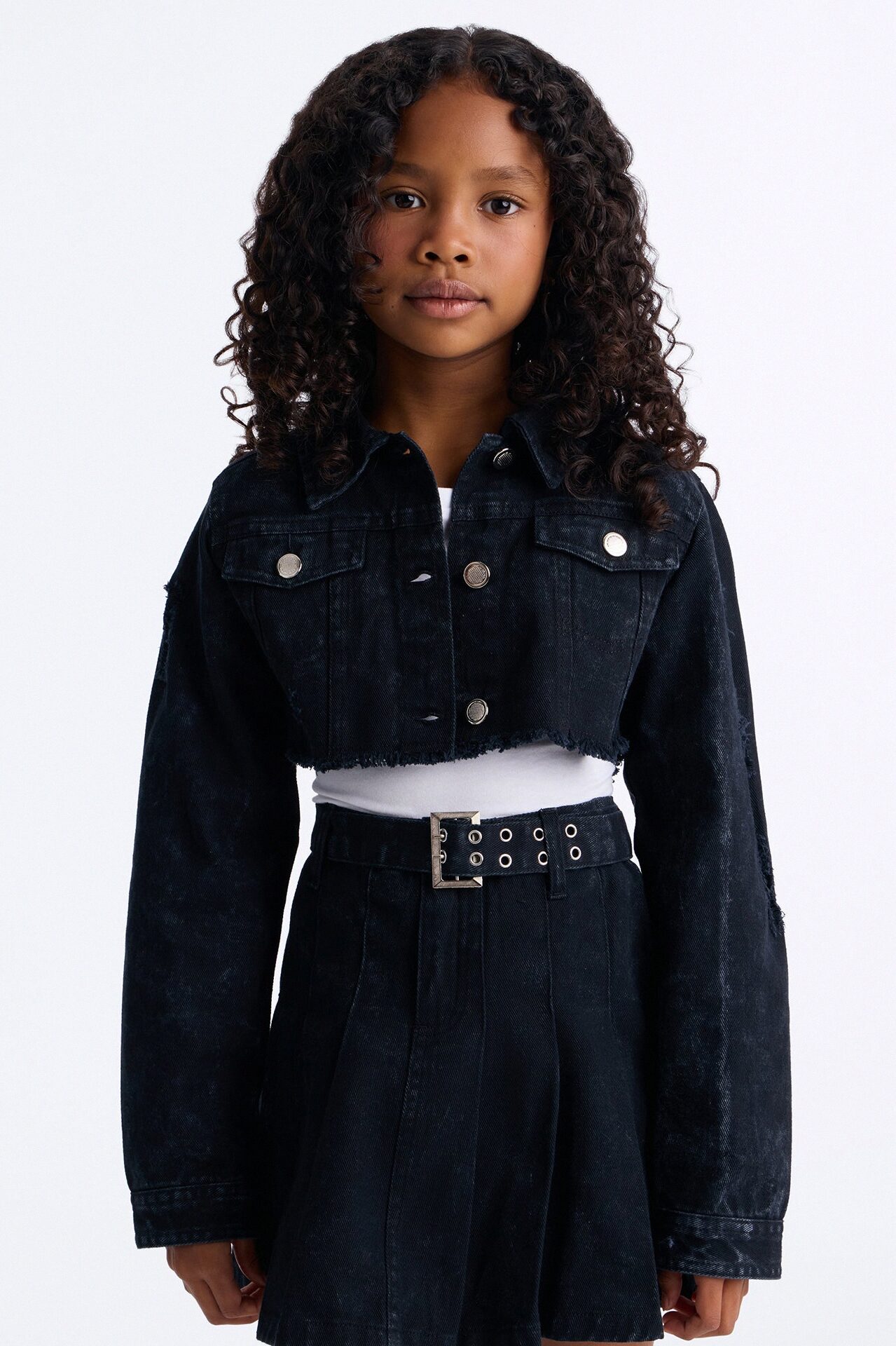Mini Just Can't Stop Denim Jacket - Black Wash