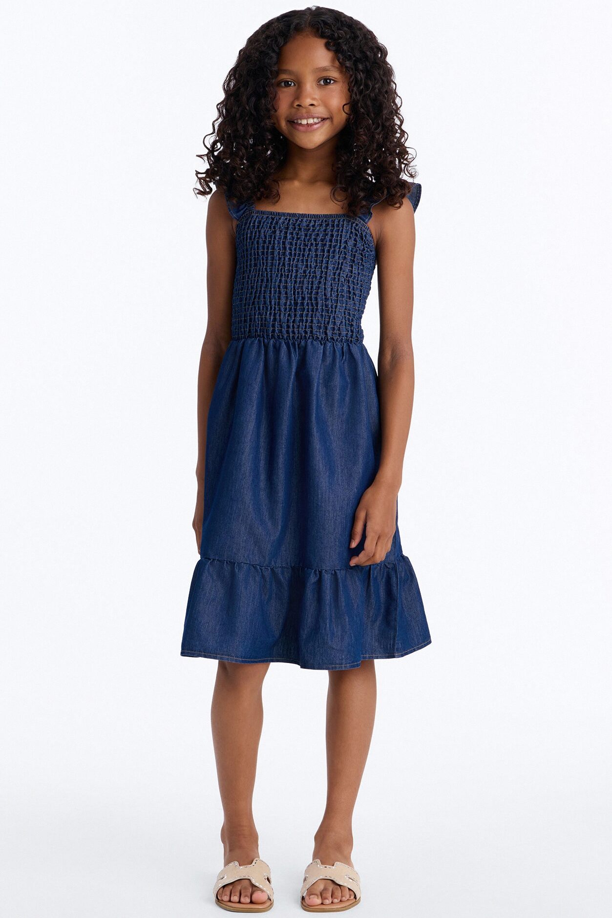 Mini Staying Positive Denim Dress - Dark Wash
