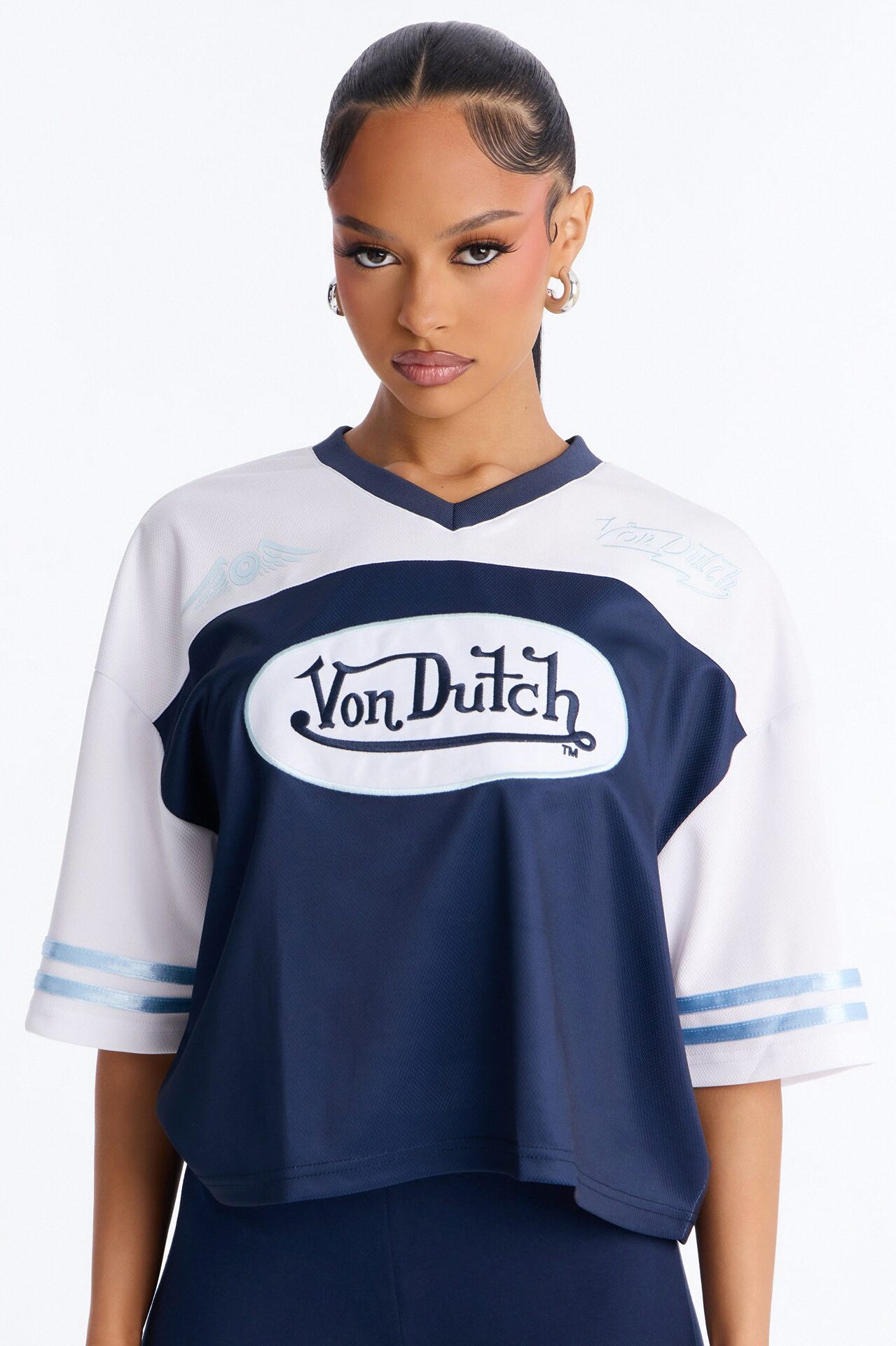 Von Dutch 92 Moment Baby Tee - Navy