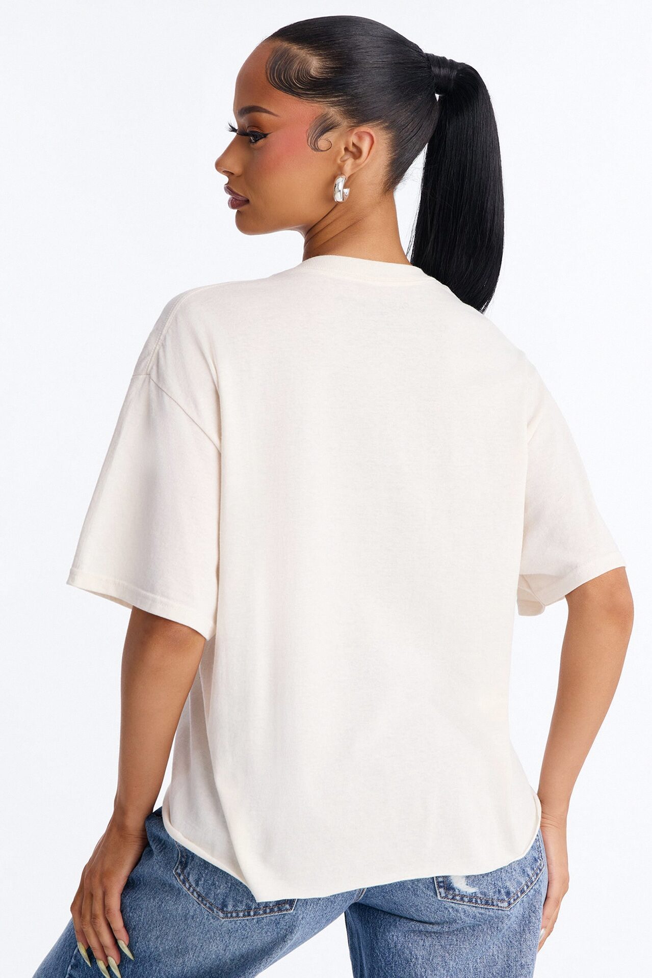 Empowered Women Oversized Tee - Off White