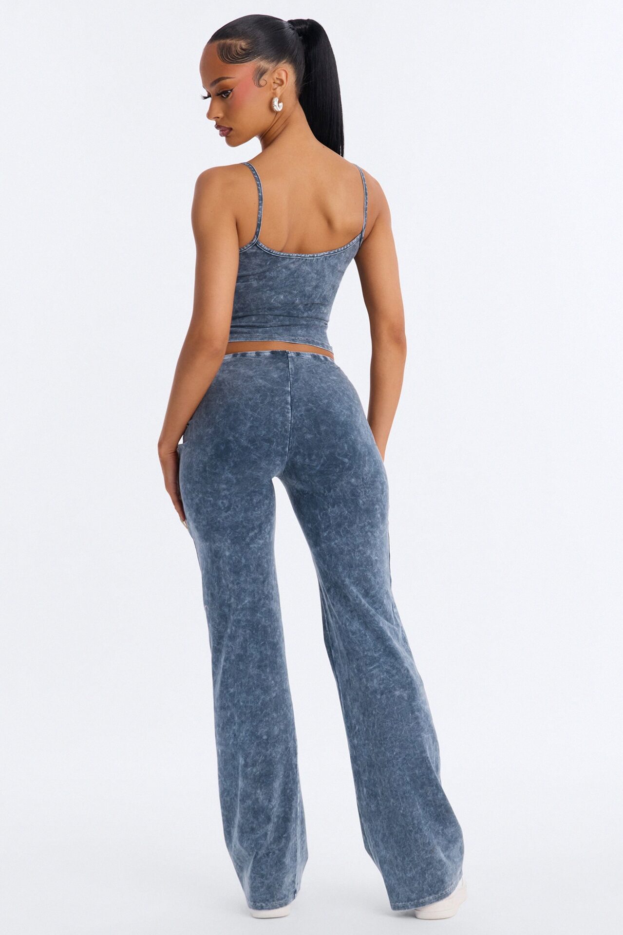 Chill Day Washed Pant Set - Blue