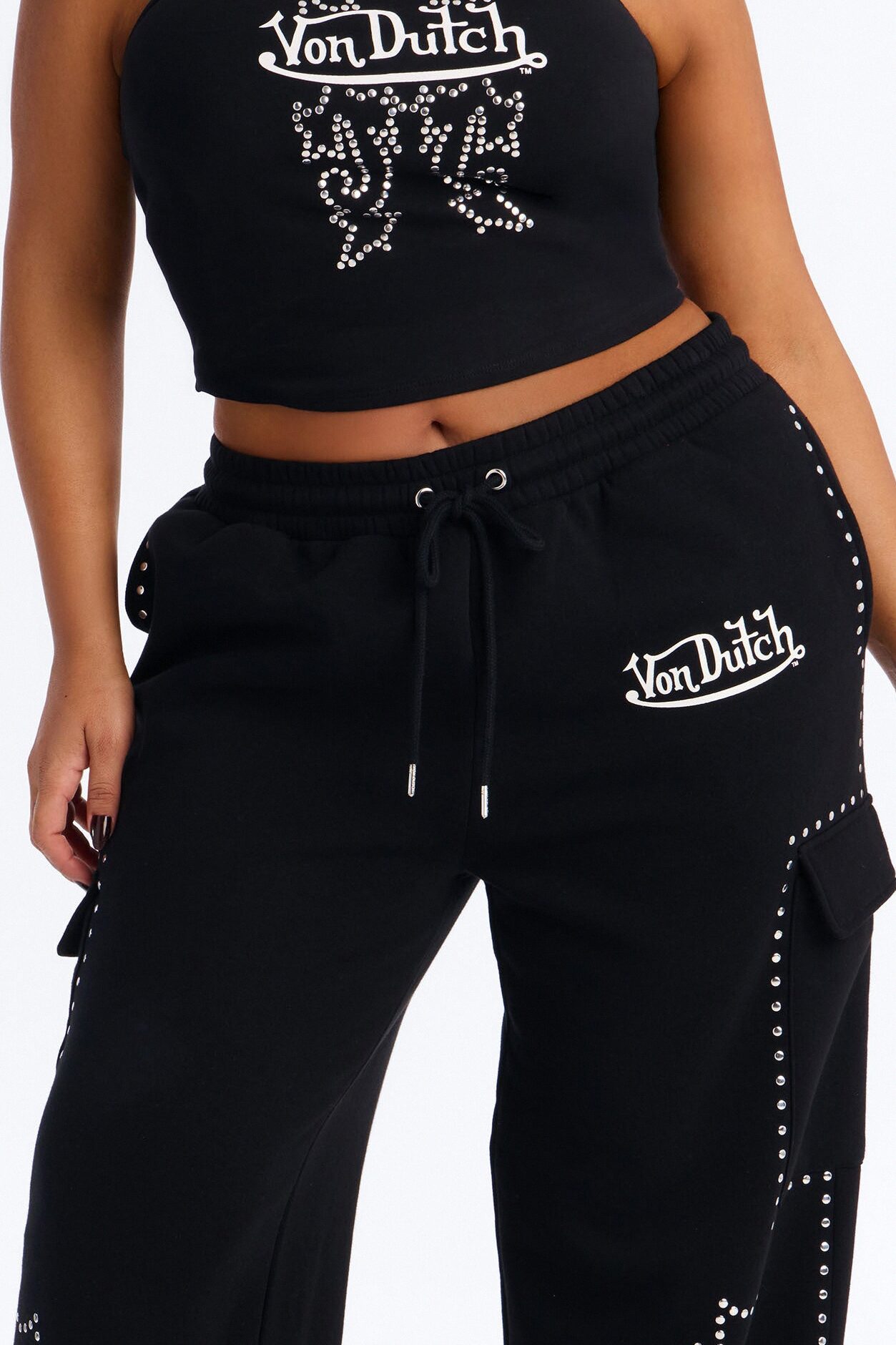 Von Dutch Western Tube Top - Black