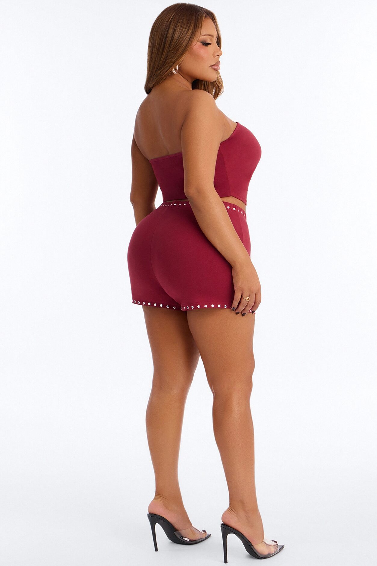 Von Dutch Out West Micro Short - Burgundy