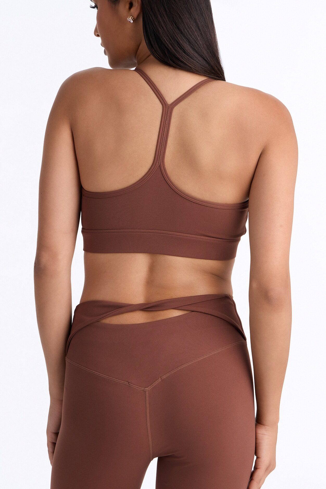 Work For It Active Pant Set - Brown