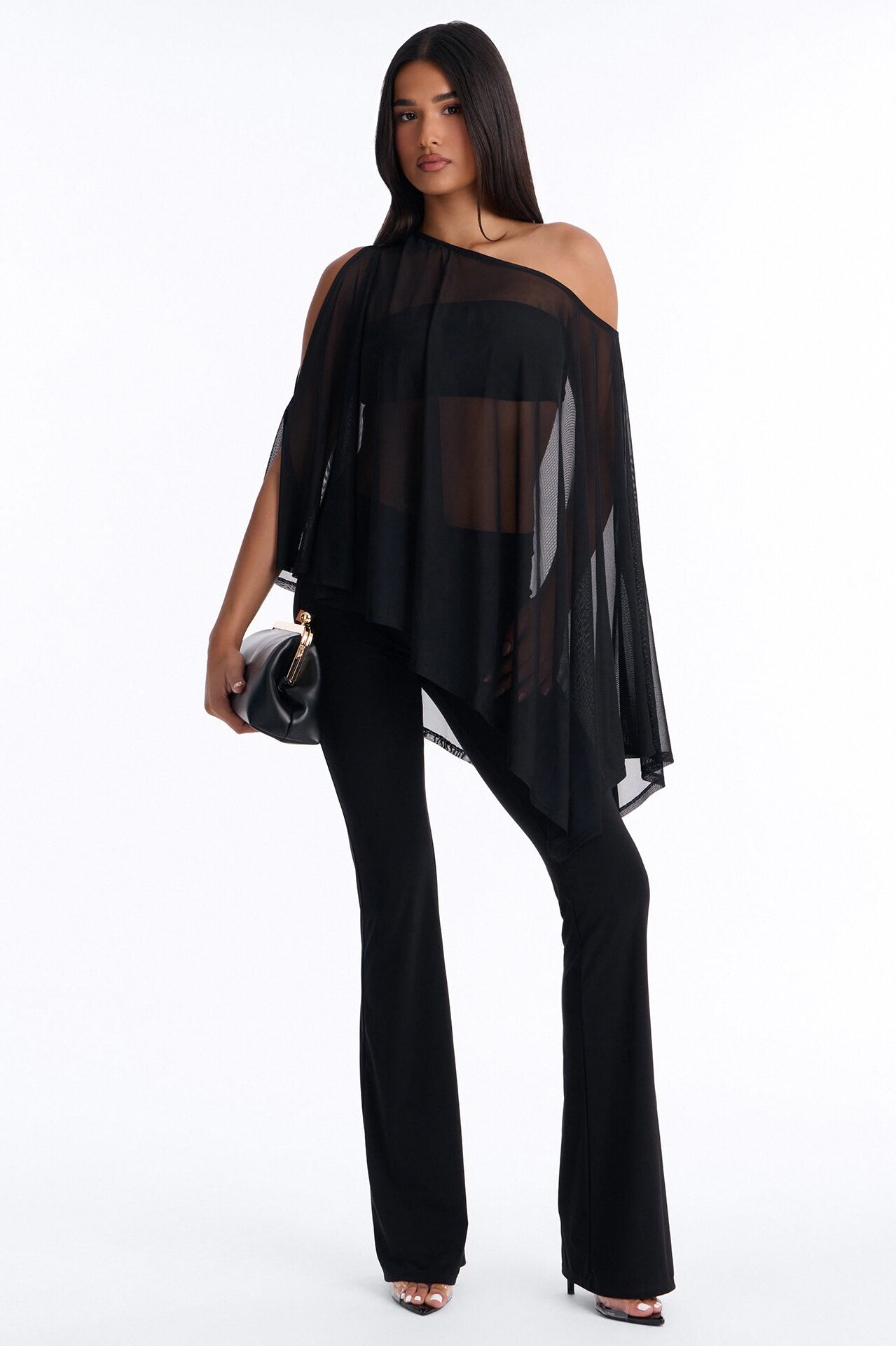 Main Character 3 Piece Mesh Pant Set - Black