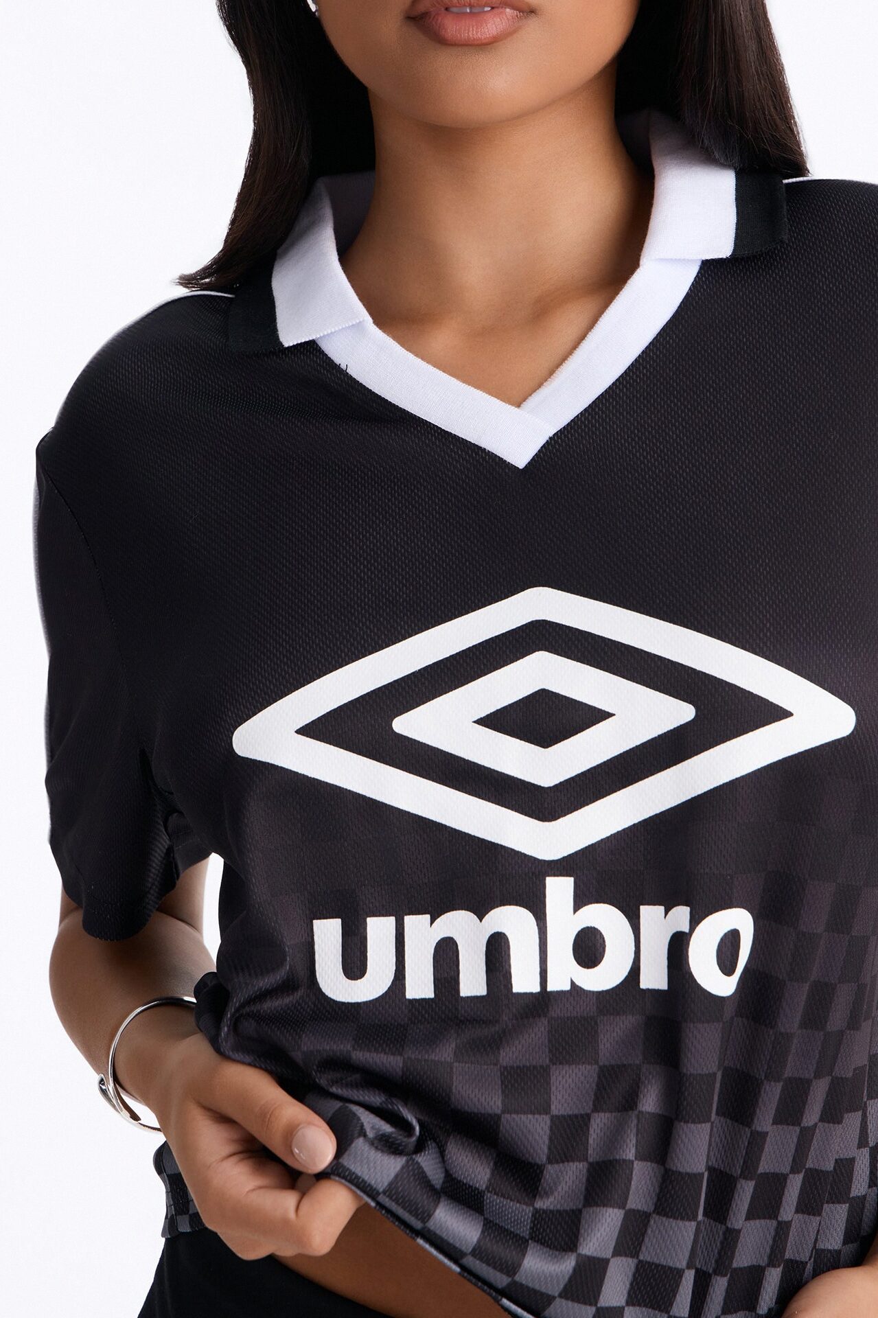 Umbro Checkered Athletic Soccer Jersey - Black