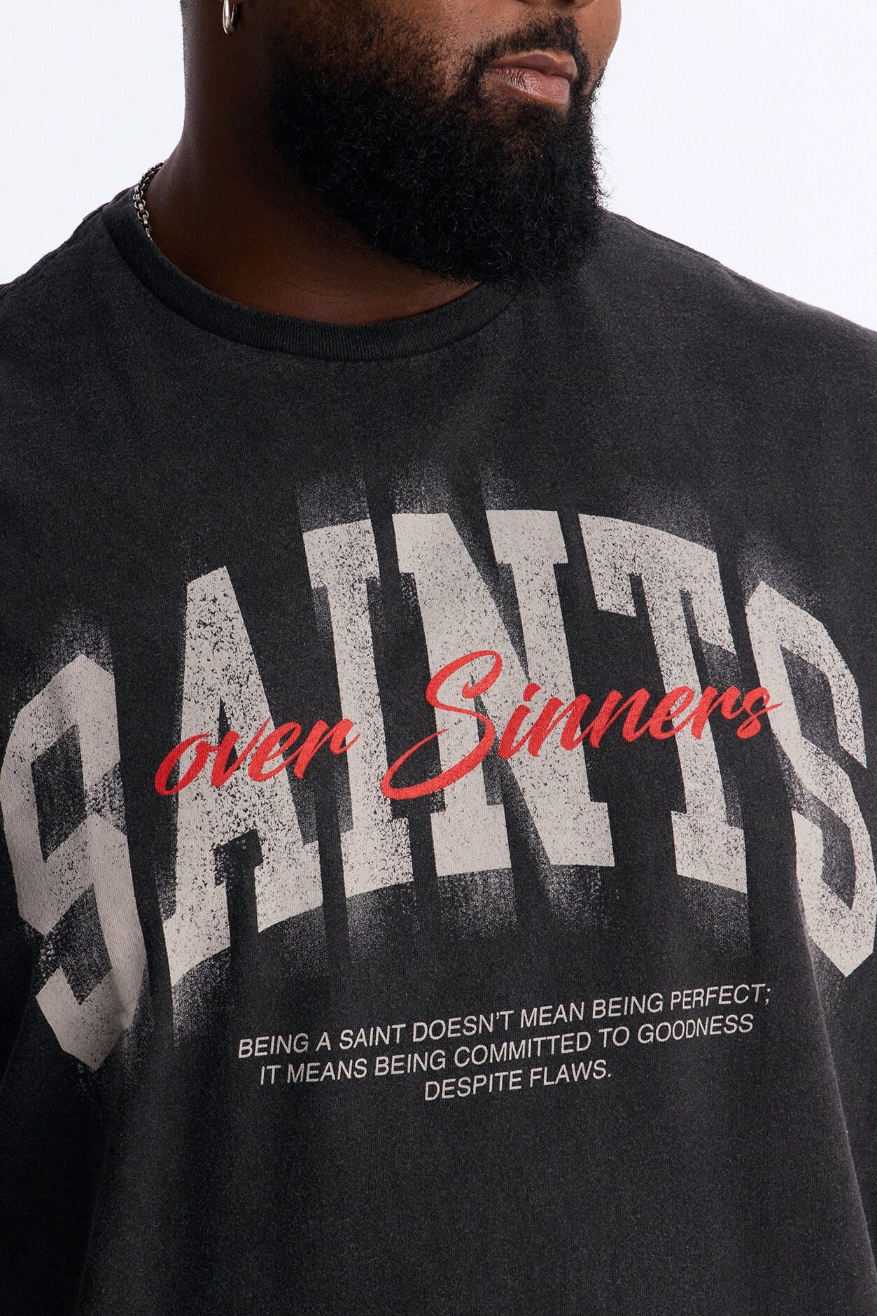 Saints Over Sinners Vintage Muscle Tee - Black