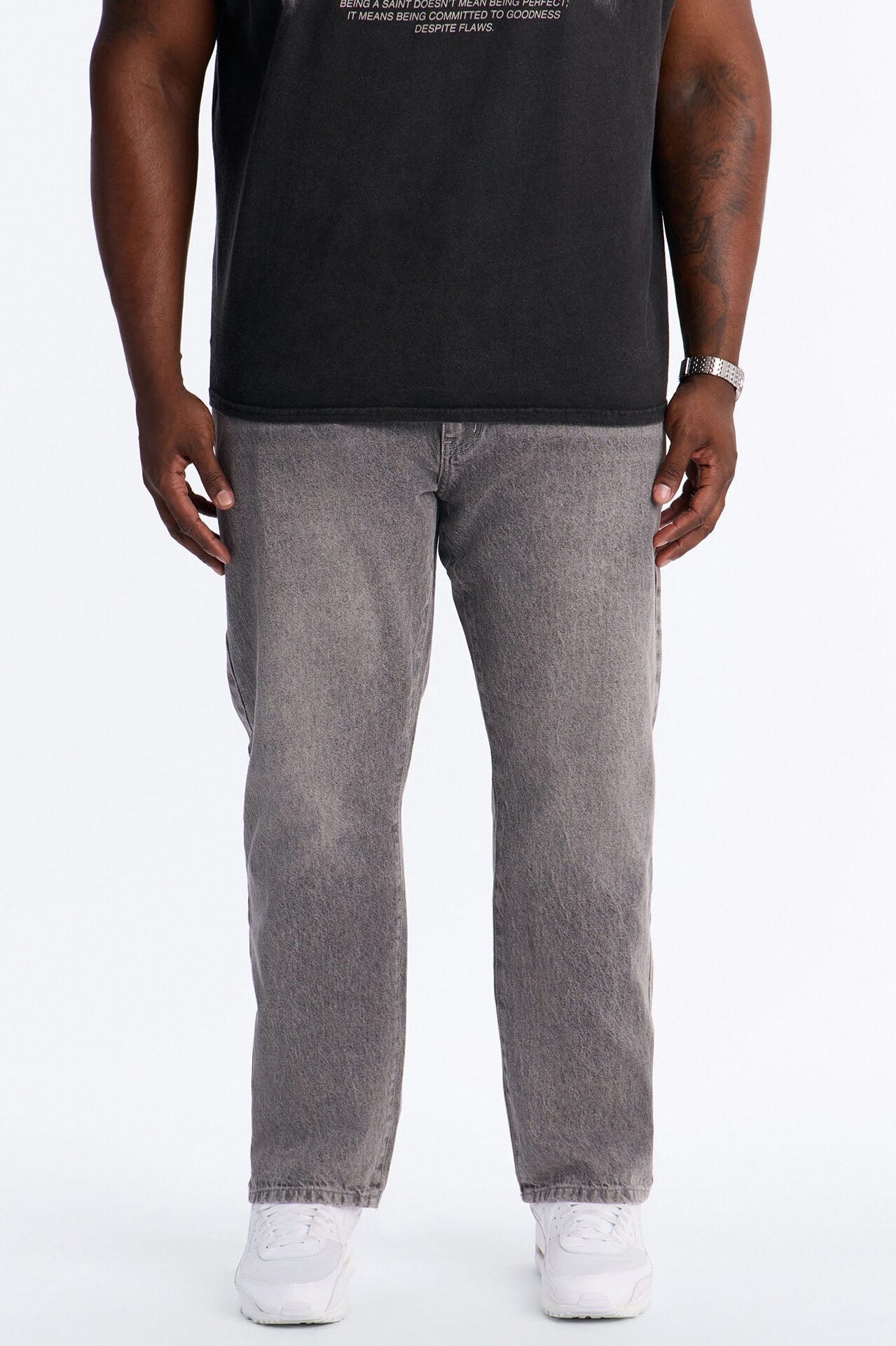 The Staple Straight Jean - Grey