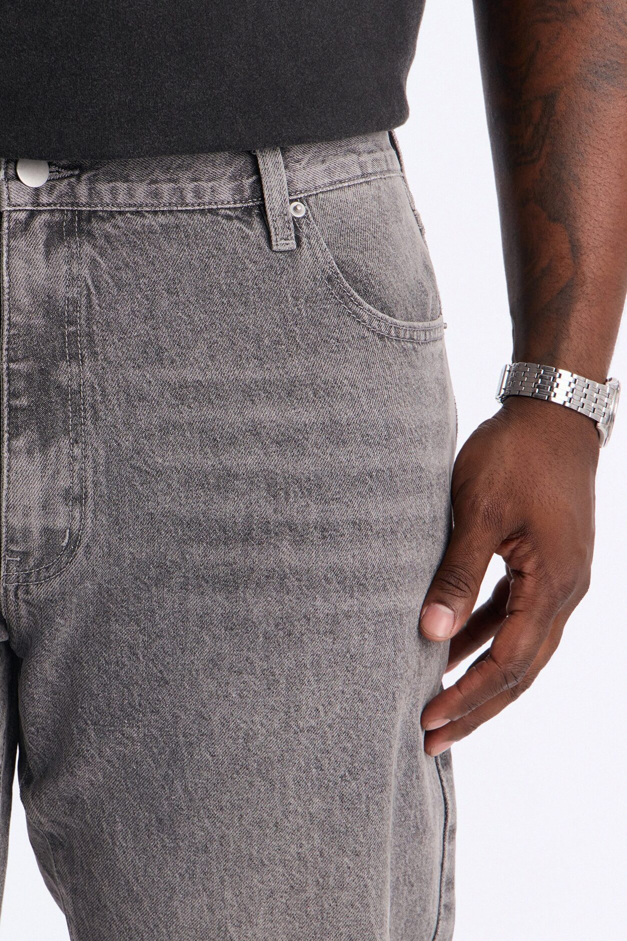The Staple Straight Jean - Grey